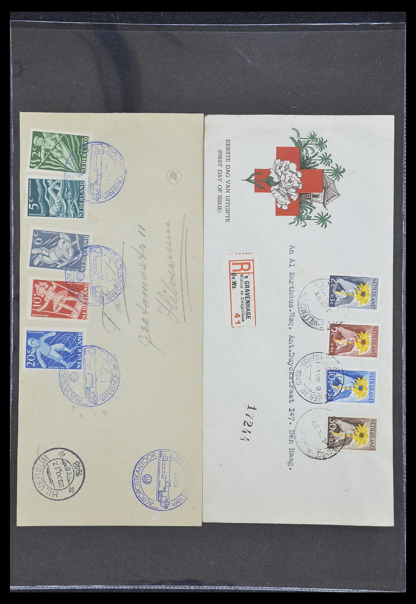 33330 039 - Stamp collection 33330 Netherlands covers 1852-1959.