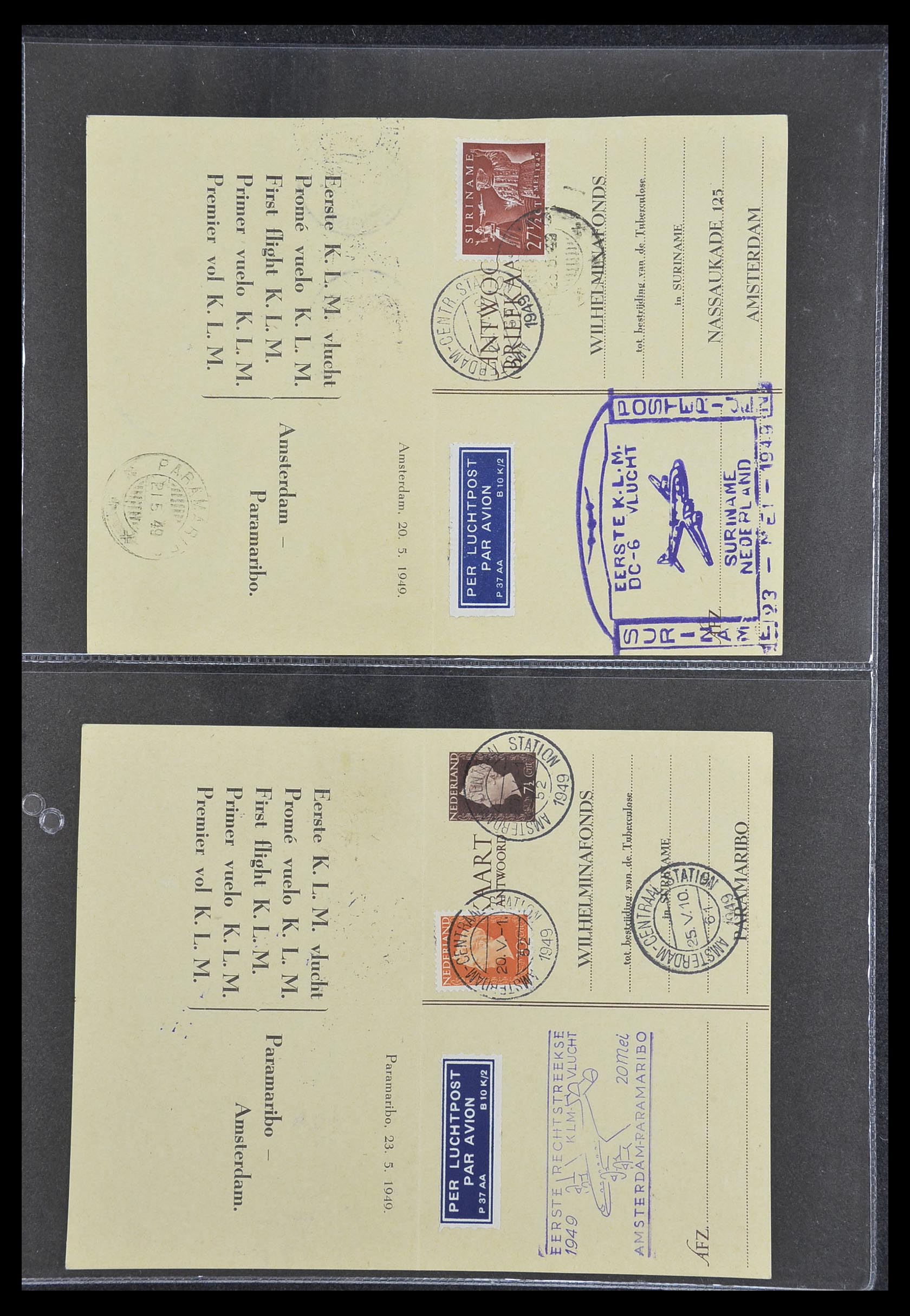 33330 043 - Stamp collection 33330 Netherlands covers 1852-1959.