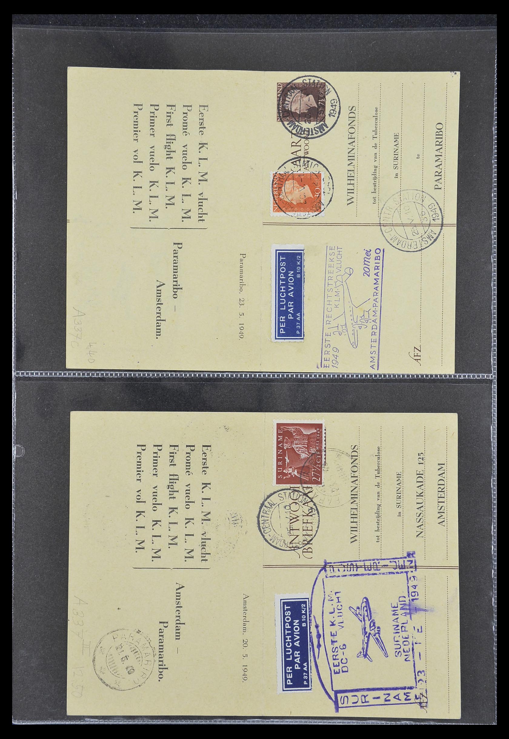33330 044 - Stamp collection 33330 Netherlands covers 1852-1959.