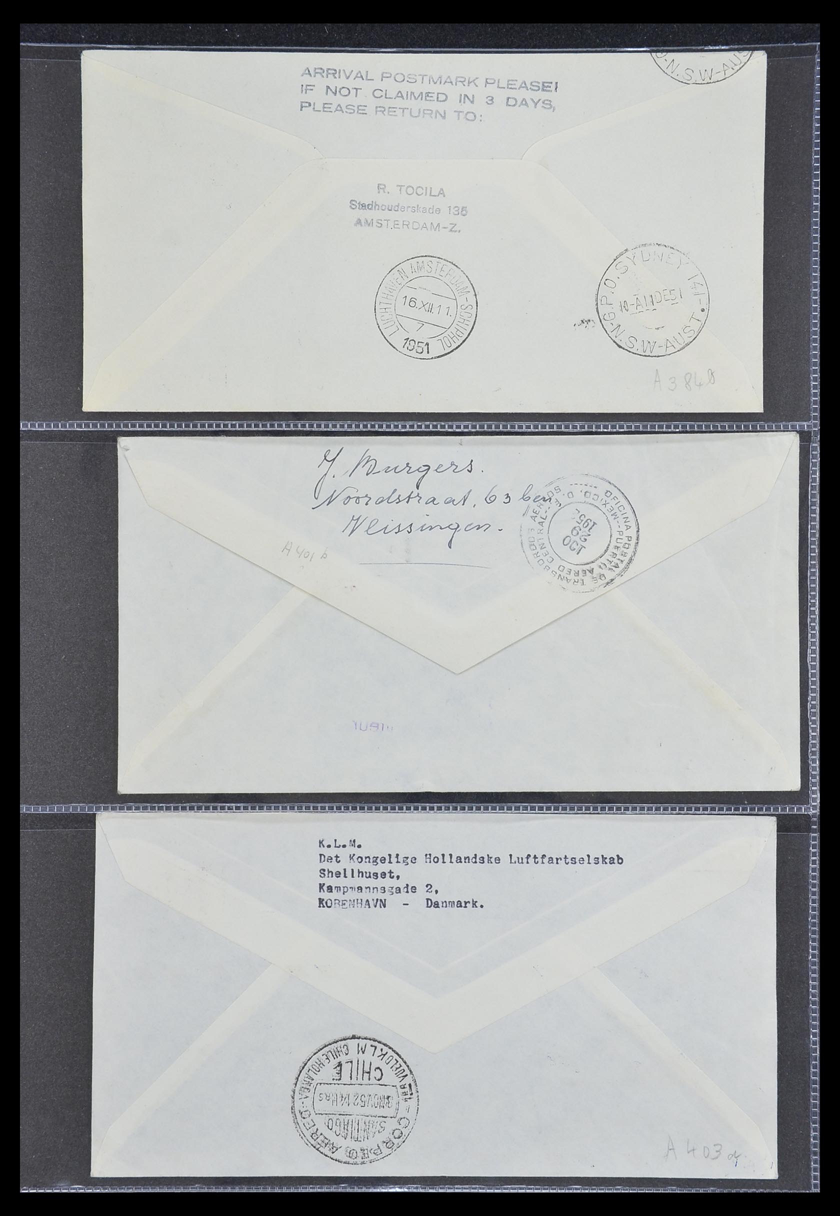 33330 054 - Stamp collection 33330 Netherlands covers 1852-1959.