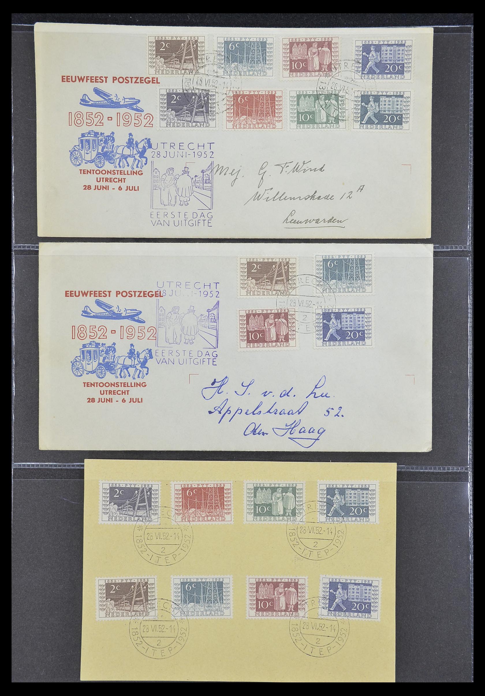 33330 057 - Stamp collection 33330 Netherlands covers 1852-1959.