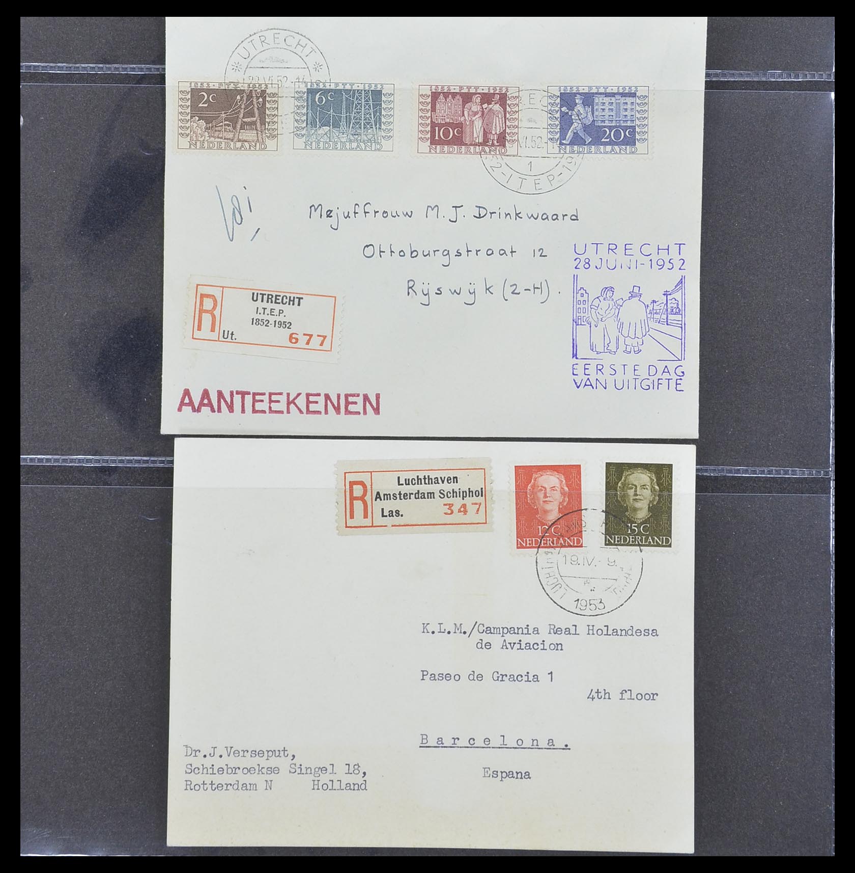 33330 061 - Stamp collection 33330 Netherlands covers 1852-1959.