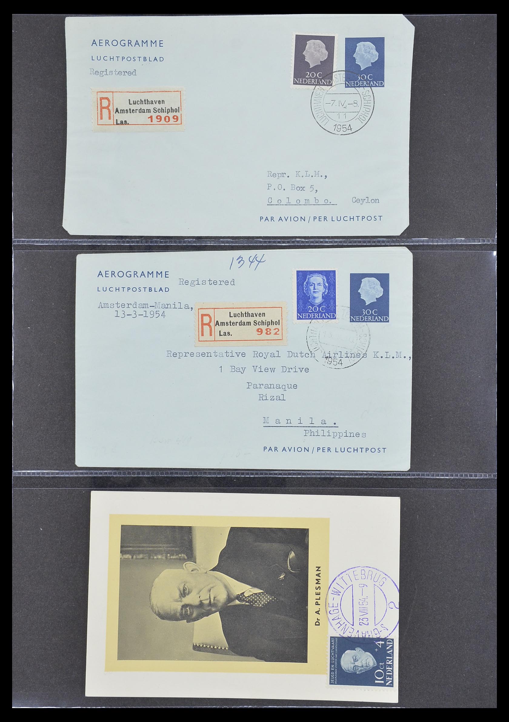 33330 065 - Stamp collection 33330 Netherlands covers 1852-1959.