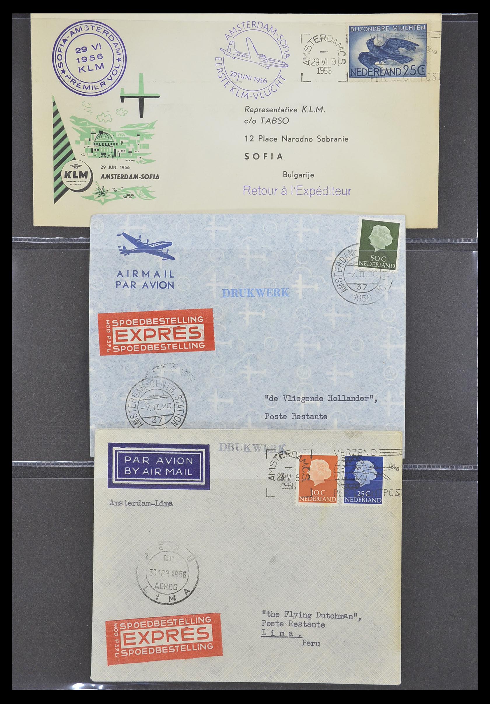 33330 071 - Stamp collection 33330 Netherlands covers 1852-1959.