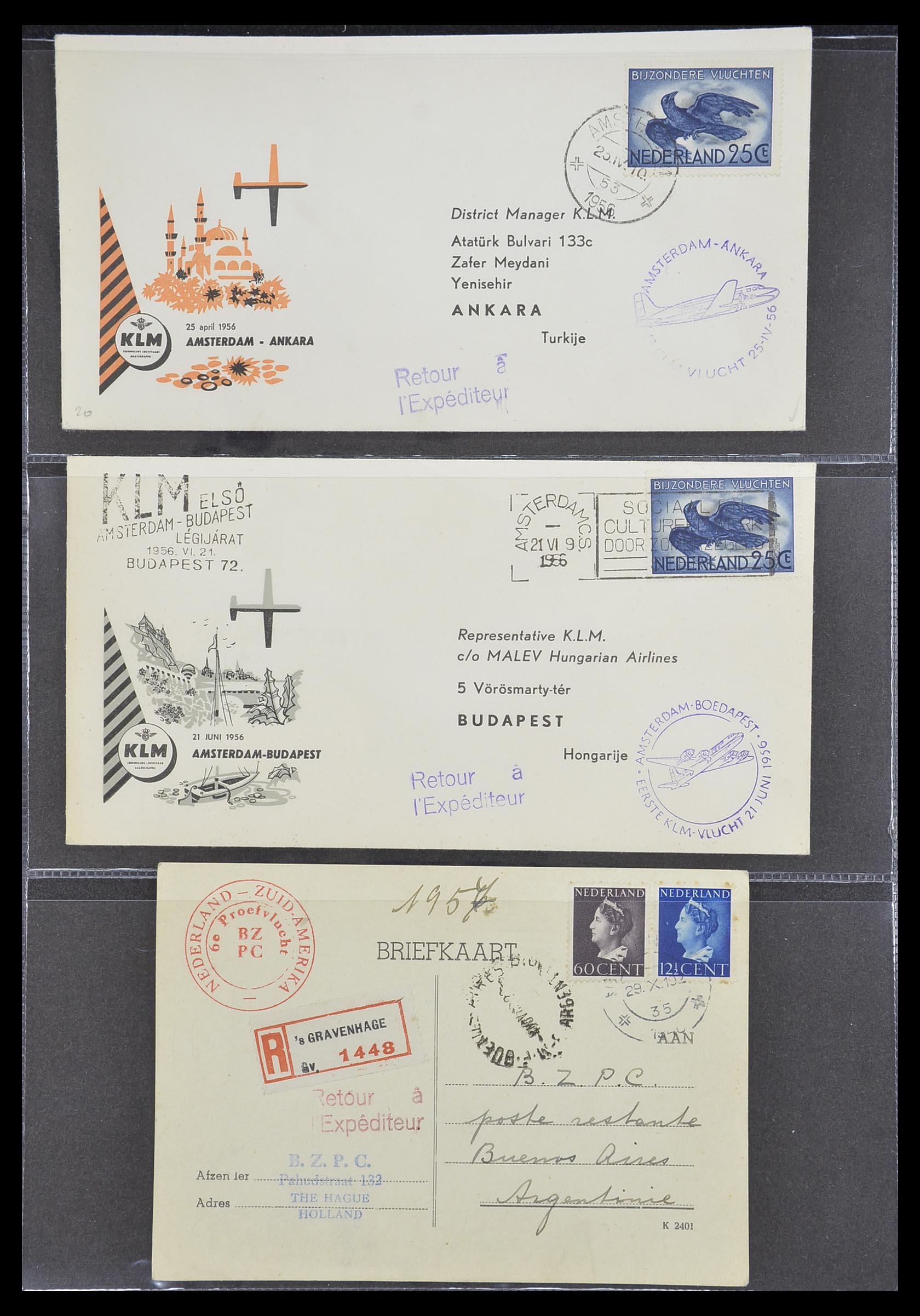 33330 073 - Stamp collection 33330 Netherlands covers 1852-1959.