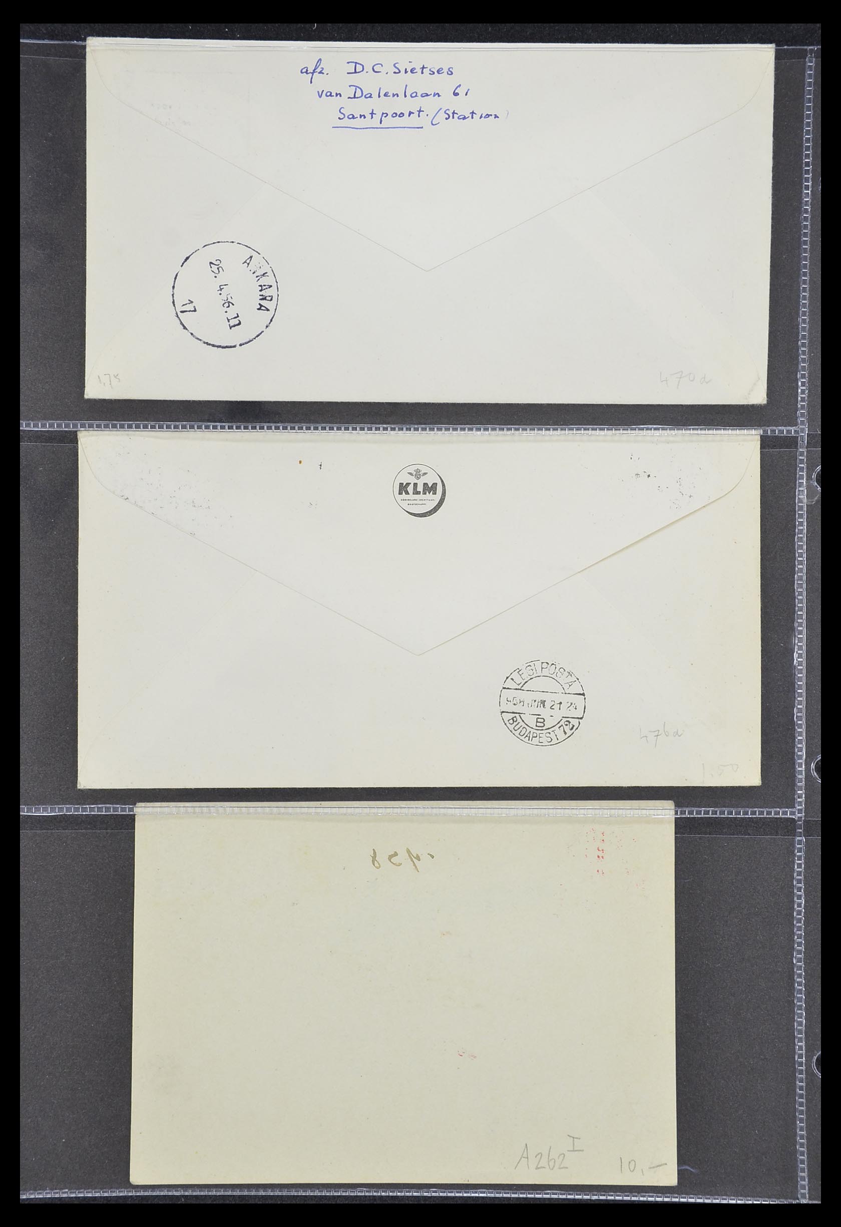 33330 074 - Stamp collection 33330 Netherlands covers 1852-1959.