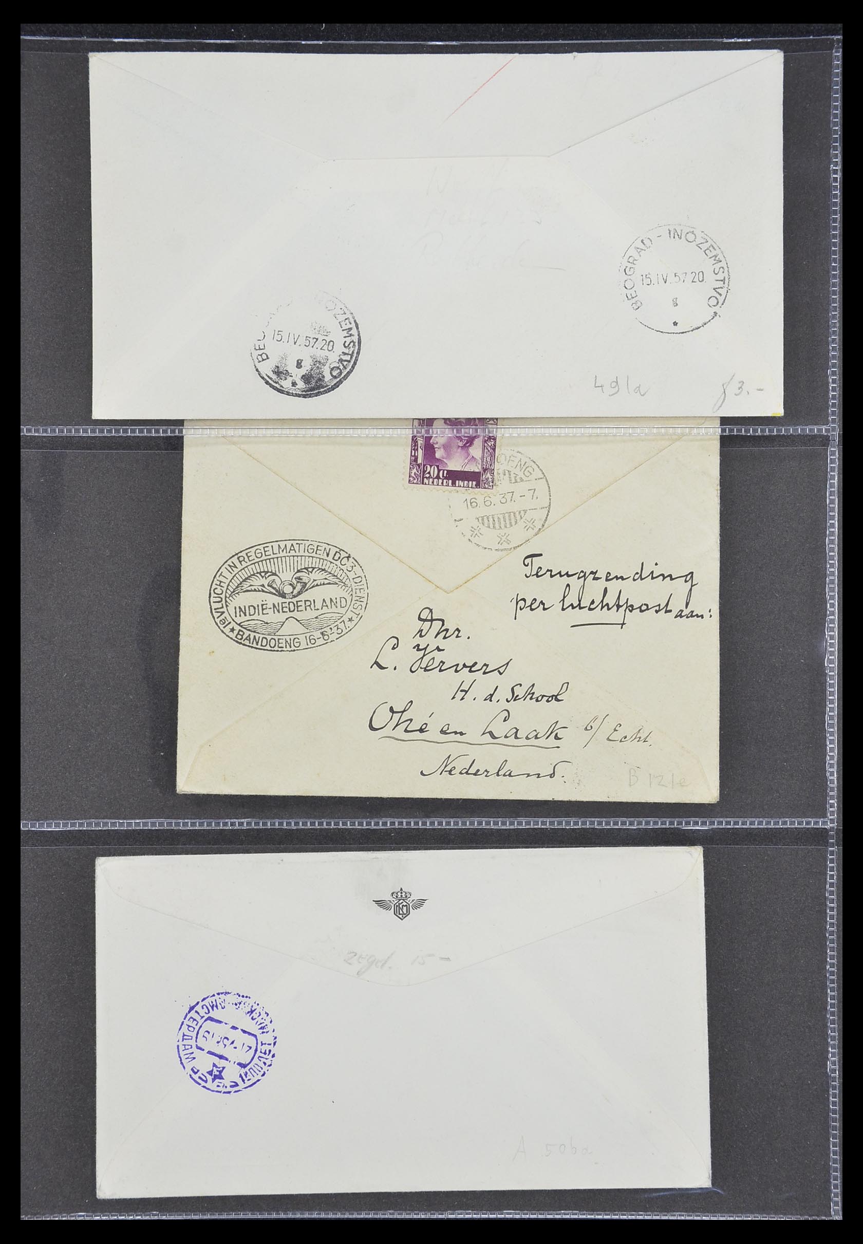 33330 076 - Stamp collection 33330 Netherlands covers 1852-1959.