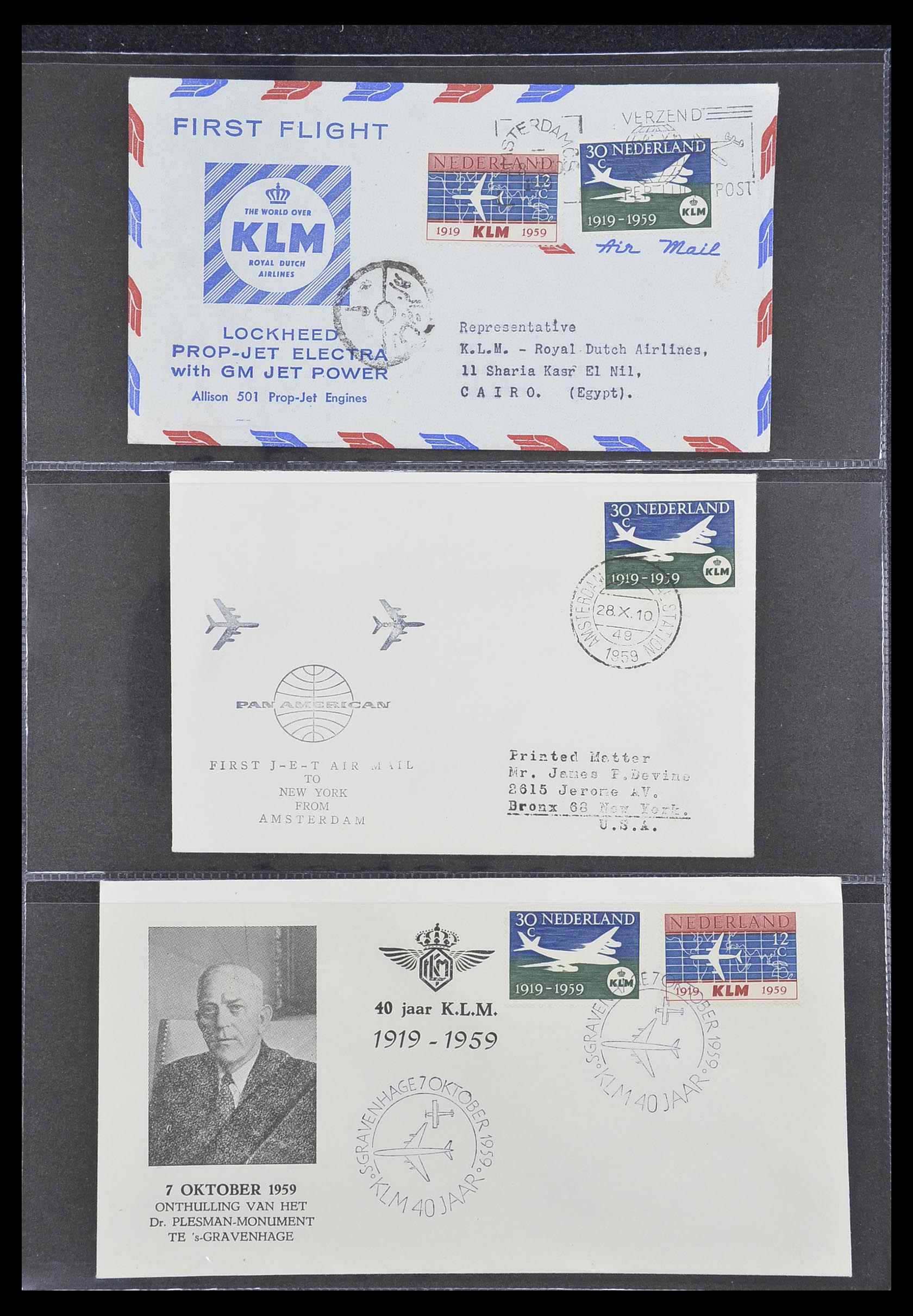 33330 077 - Stamp collection 33330 Netherlands covers 1852-1959.