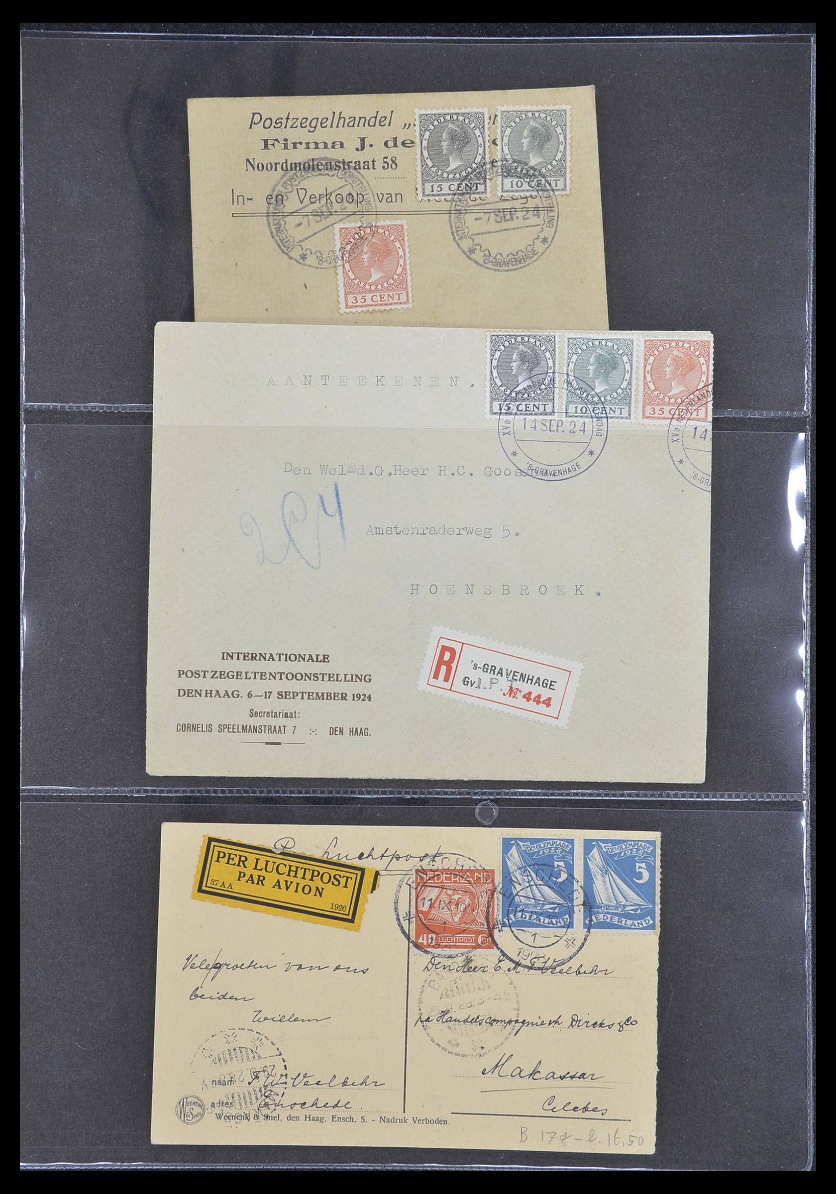 33330 089 - Stamp collection 33330 Netherlands covers 1852-1959.