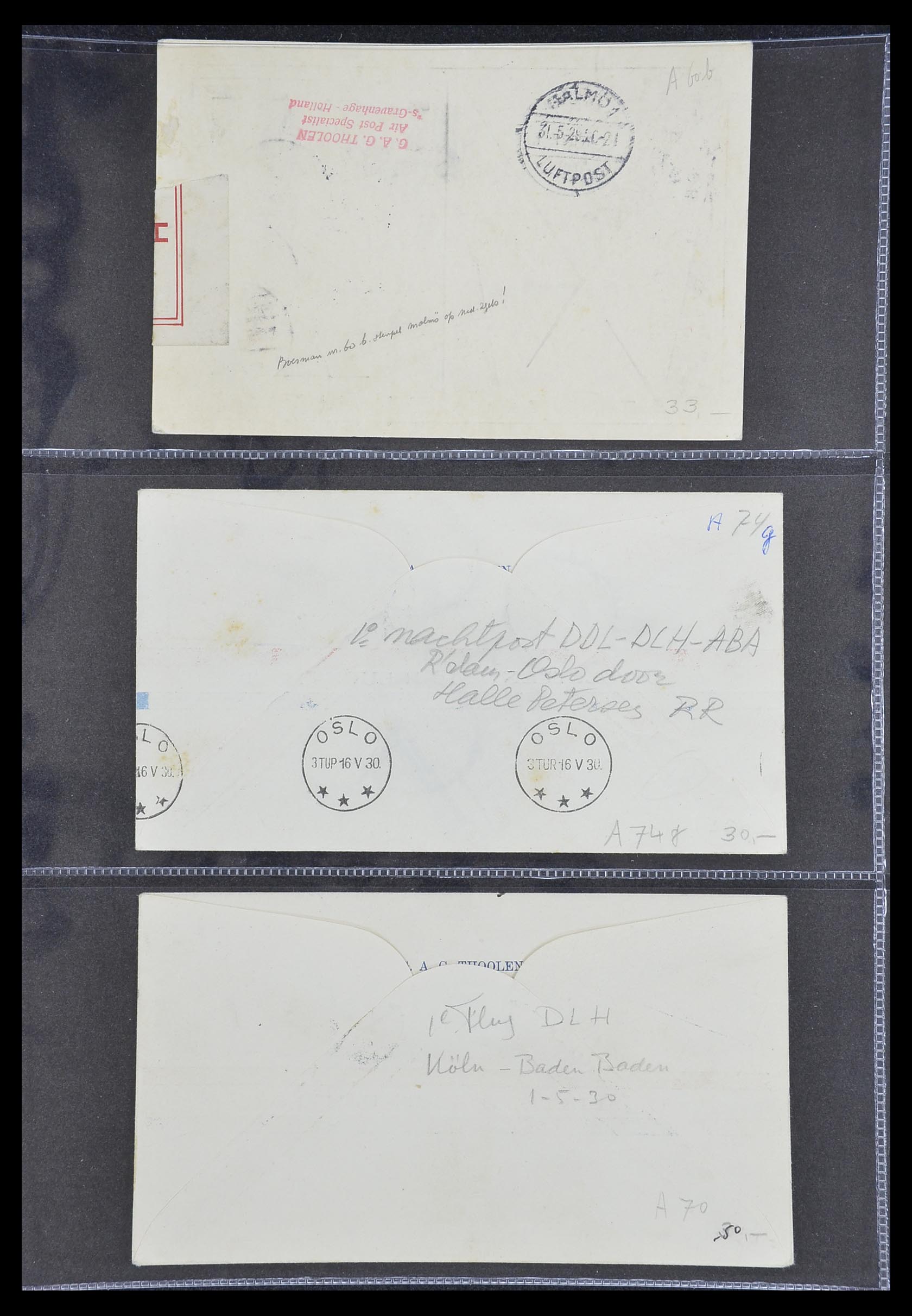 33330 094 - Stamp collection 33330 Netherlands covers 1852-1959.