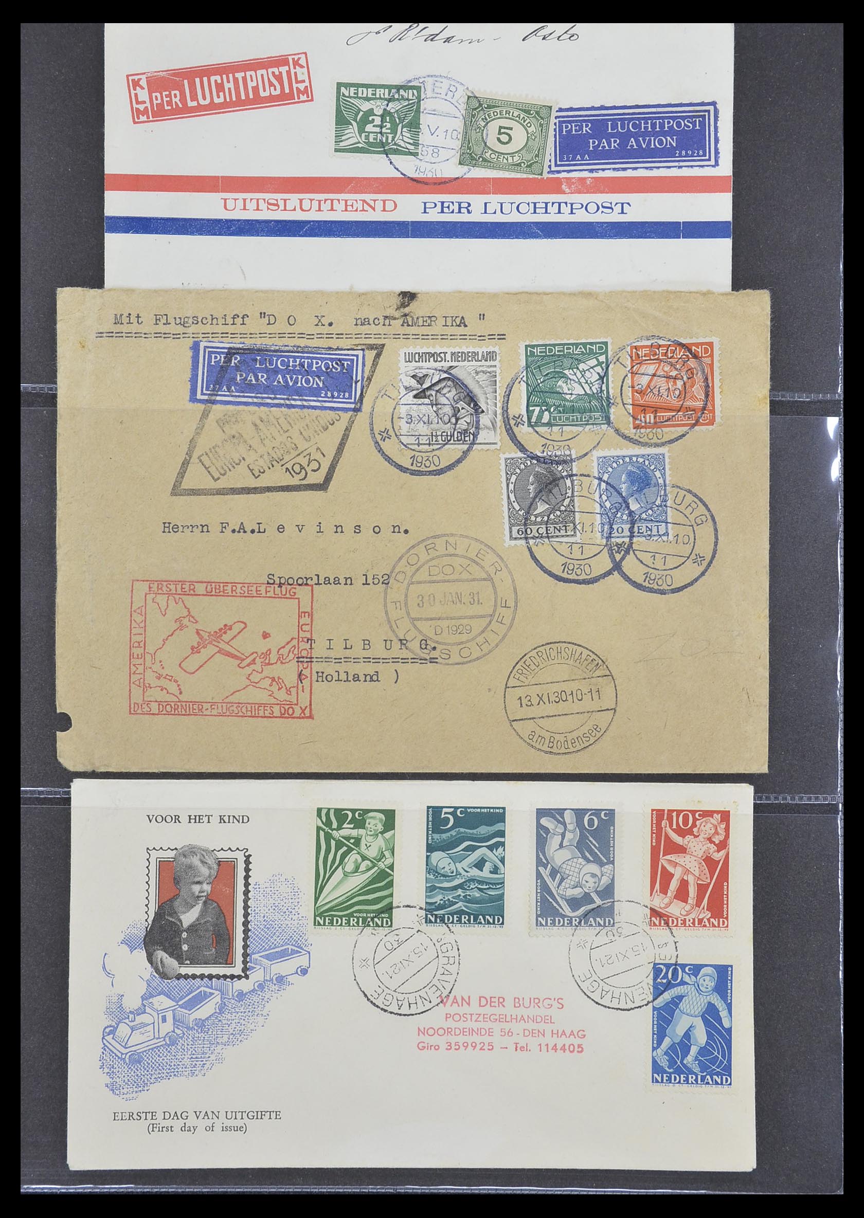 33330 095 - Stamp collection 33330 Netherlands covers 1852-1959.