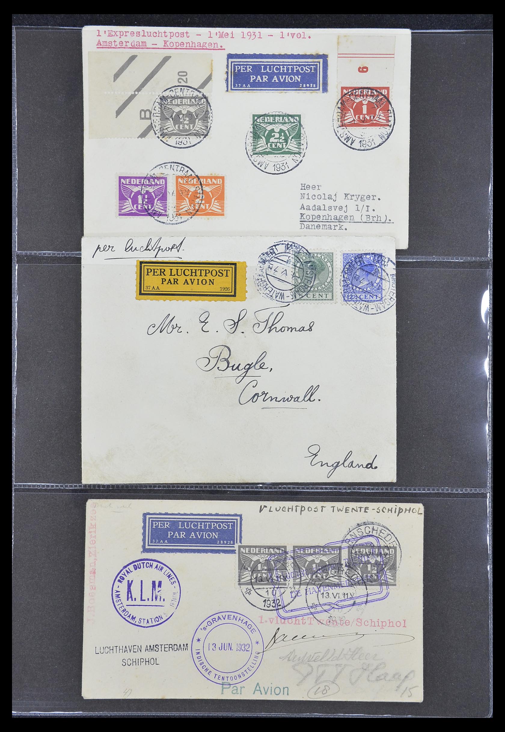 33330 097 - Stamp collection 33330 Netherlands covers 1852-1959.
