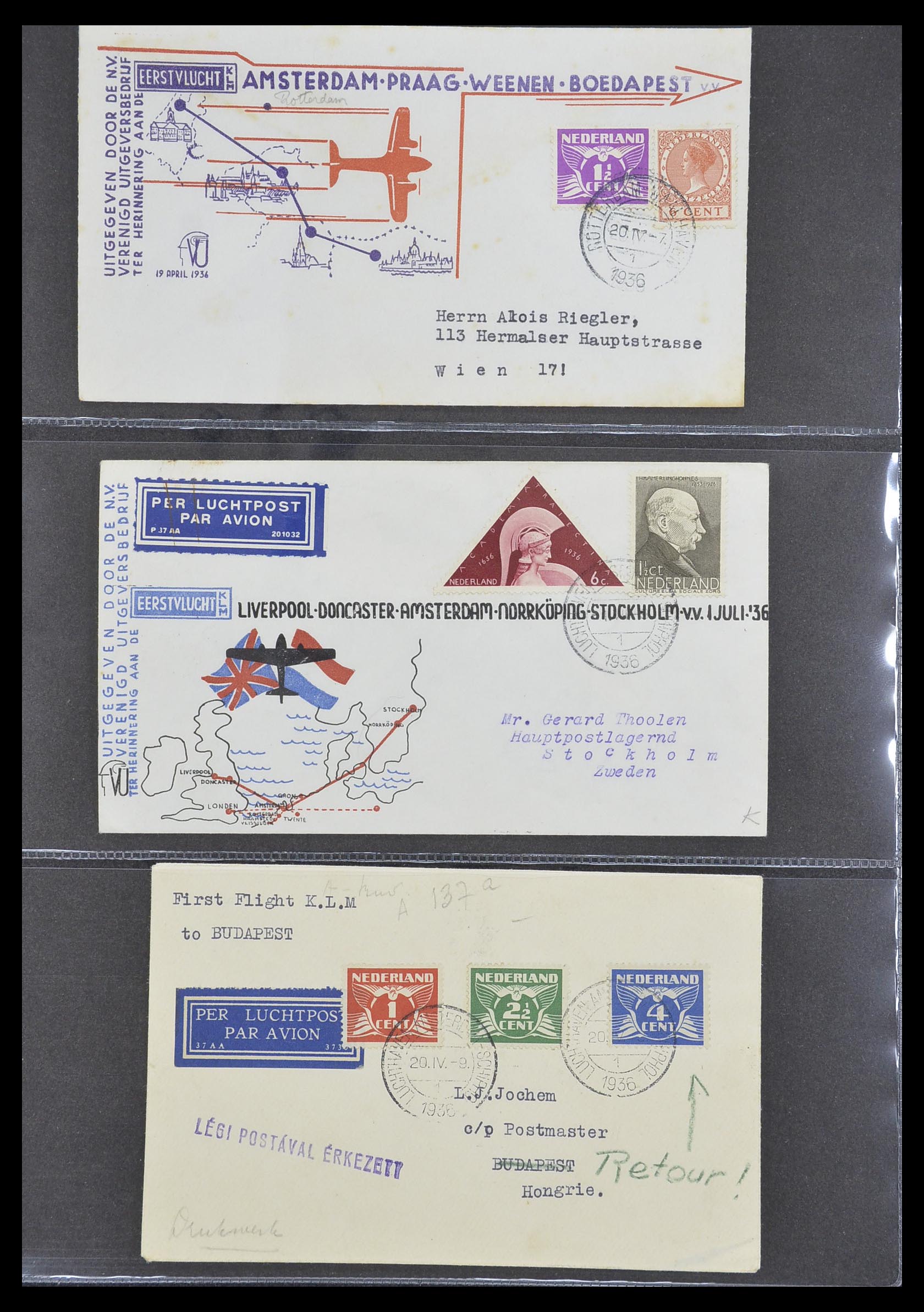 33330 123 - Stamp collection 33330 Netherlands covers 1852-1959.
