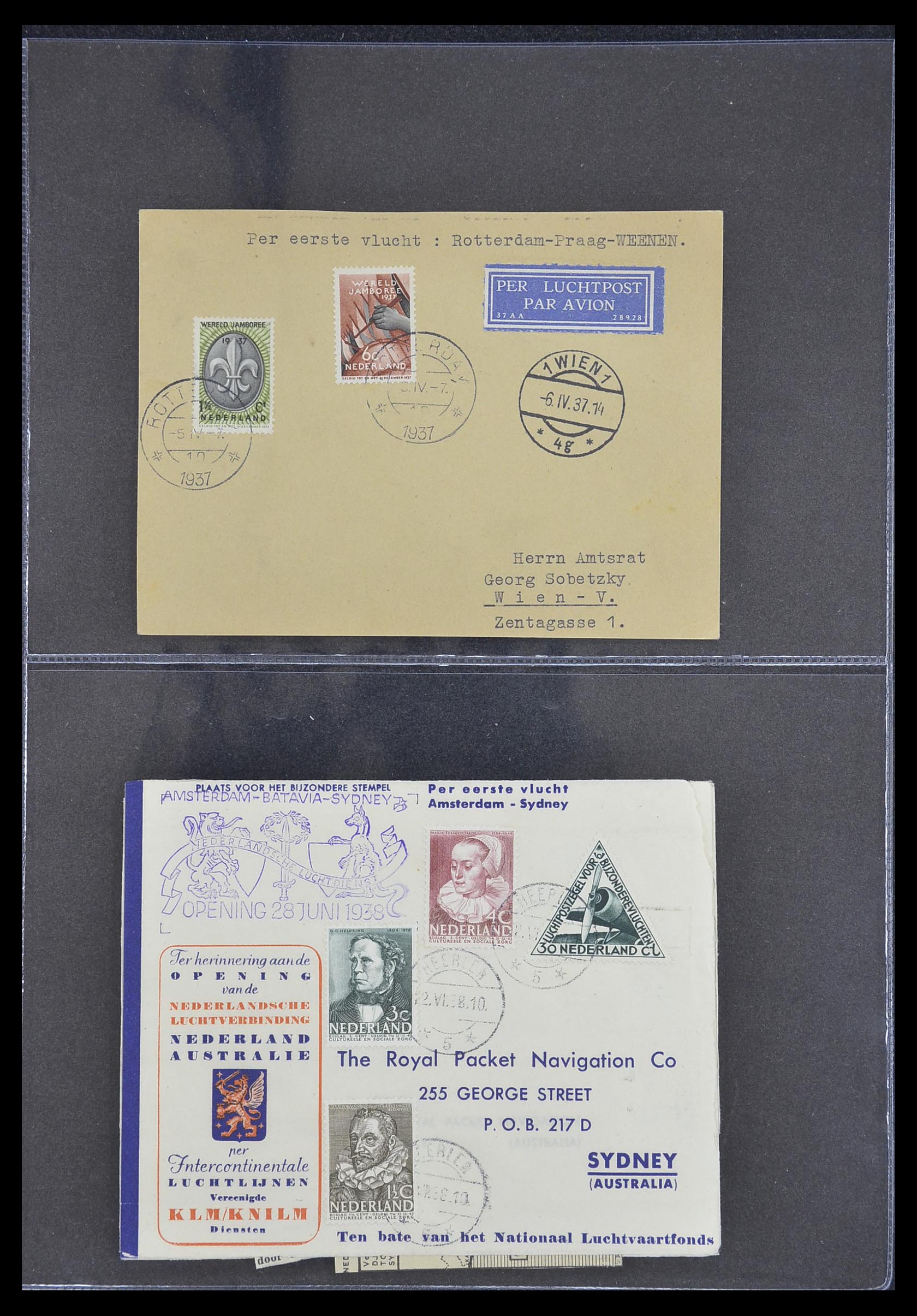 33330 129 - Stamp collection 33330 Netherlands covers 1852-1959.