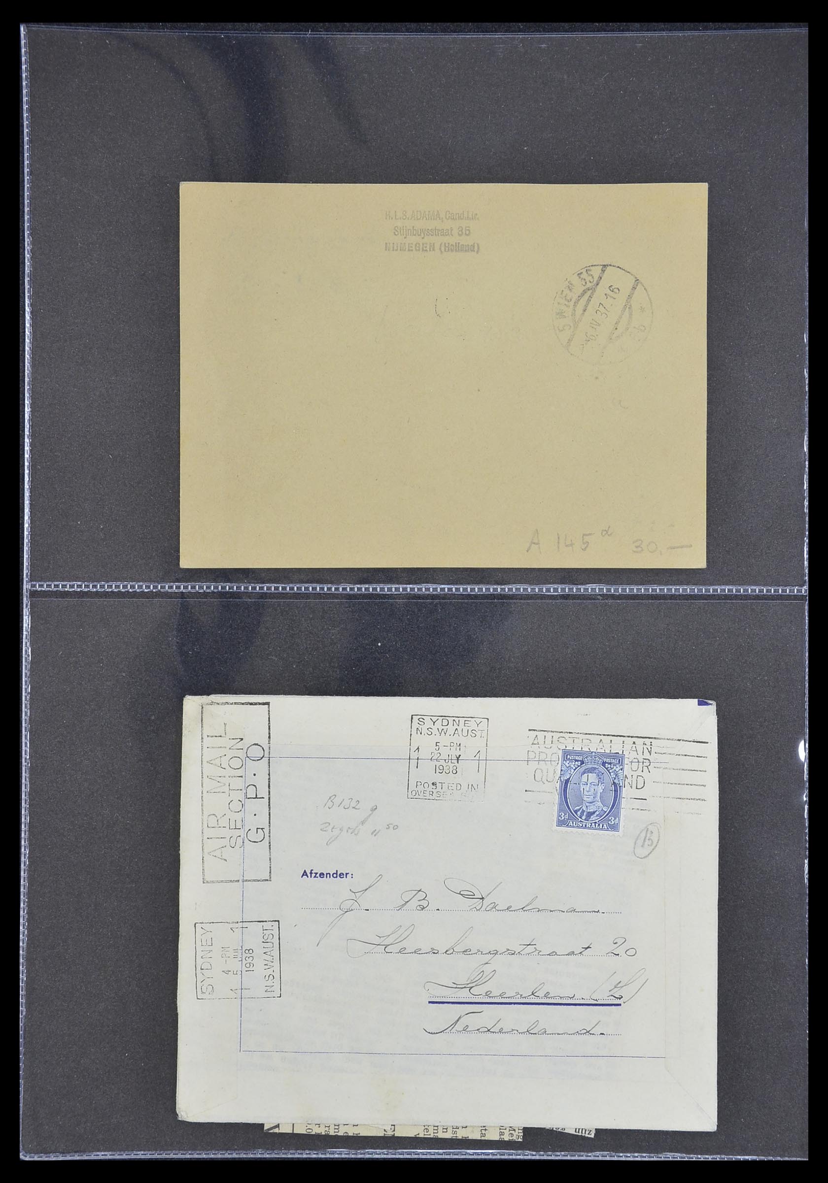 33330 130 - Stamp collection 33330 Netherlands covers 1852-1959.