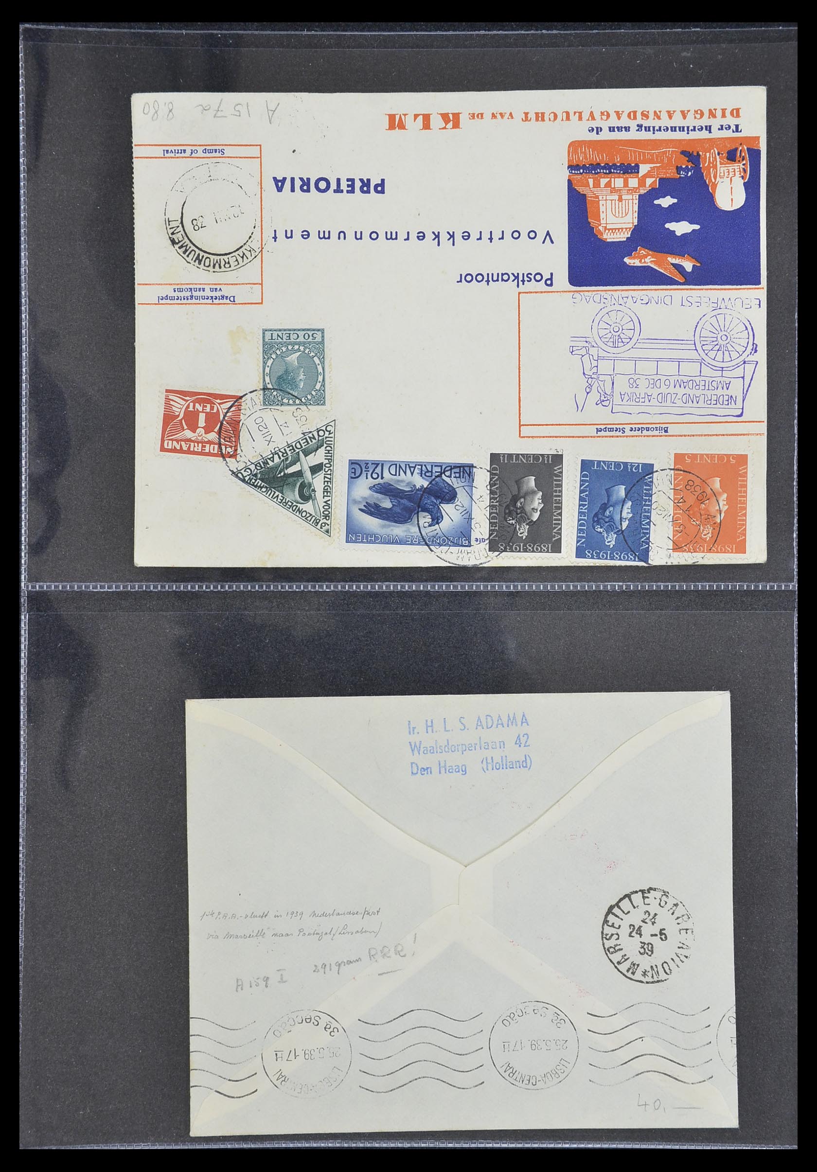 33330 134 - Stamp collection 33330 Netherlands covers 1852-1959.