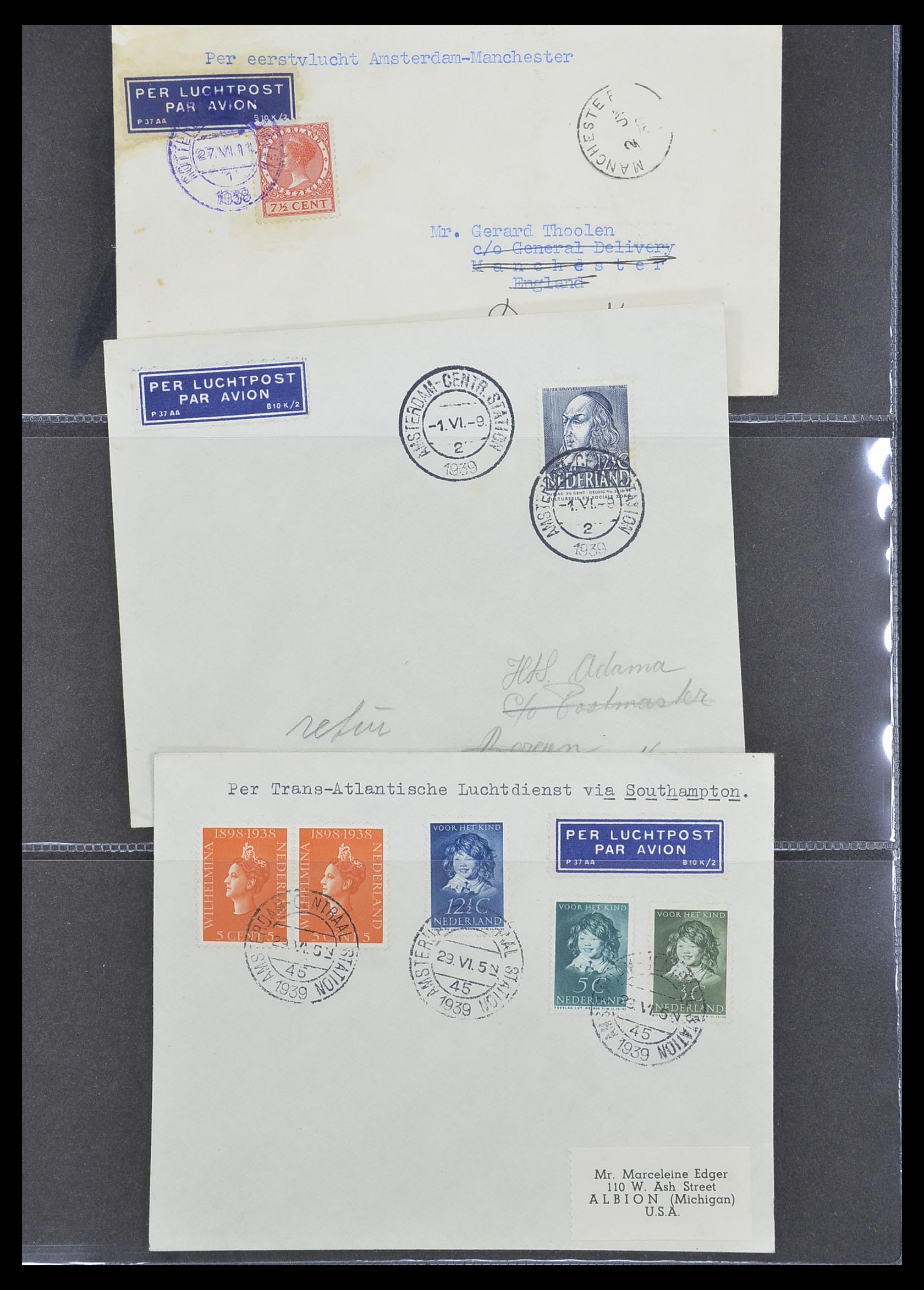 33330 135 - Stamp collection 33330 Netherlands covers 1852-1959.