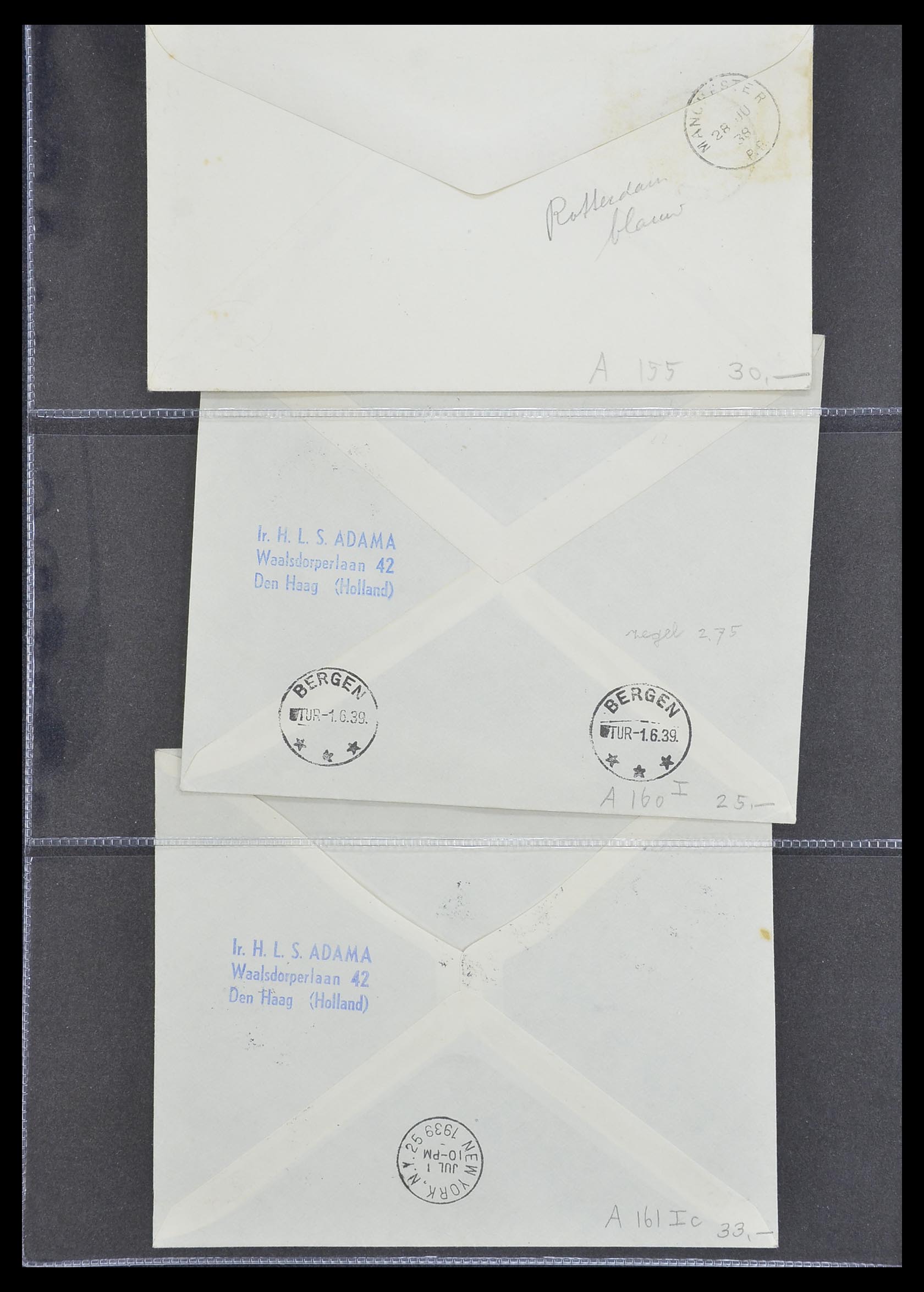33330 136 - Stamp collection 33330 Netherlands covers 1852-1959.