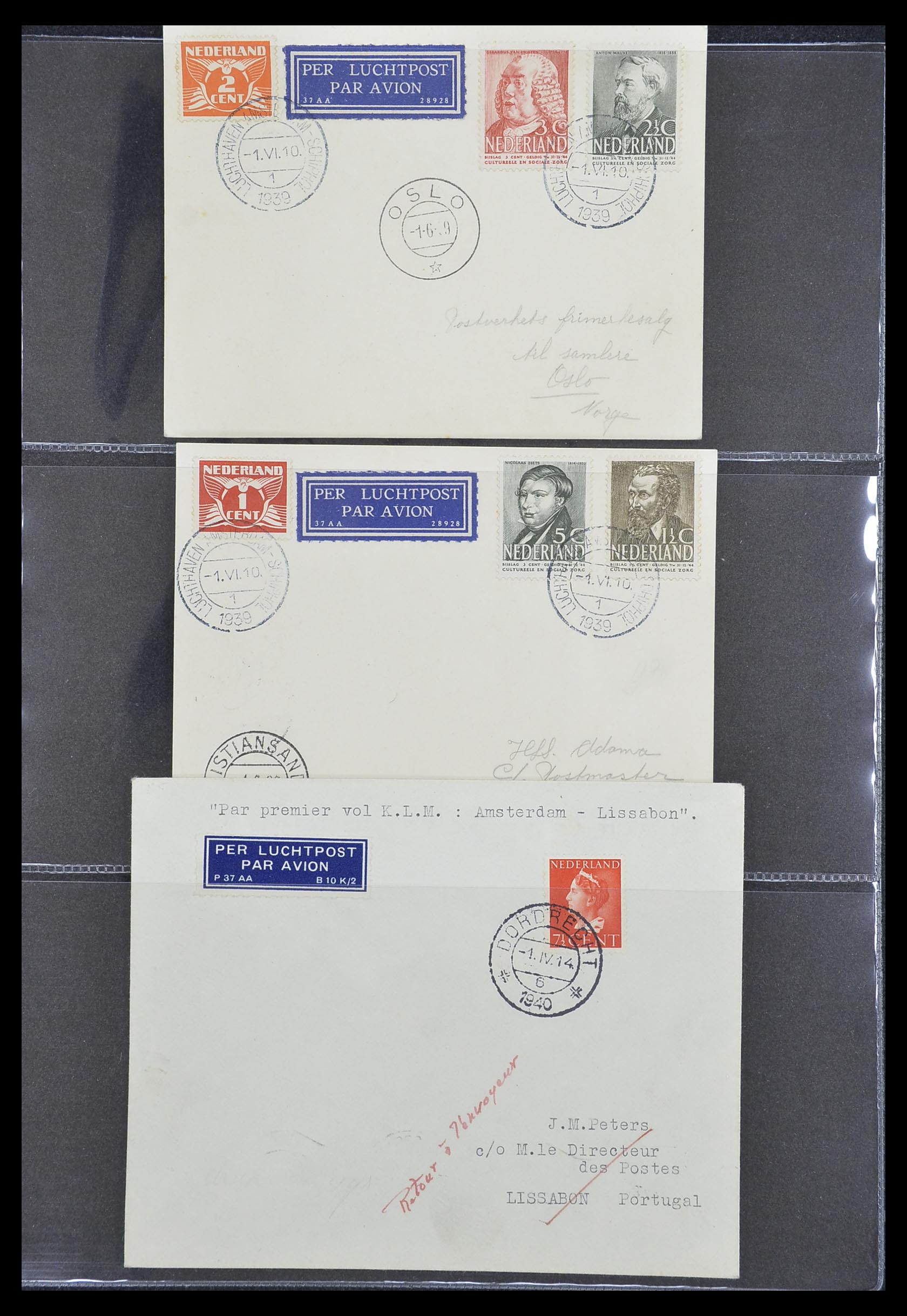 33330 137 - Stamp collection 33330 Netherlands covers 1852-1959.