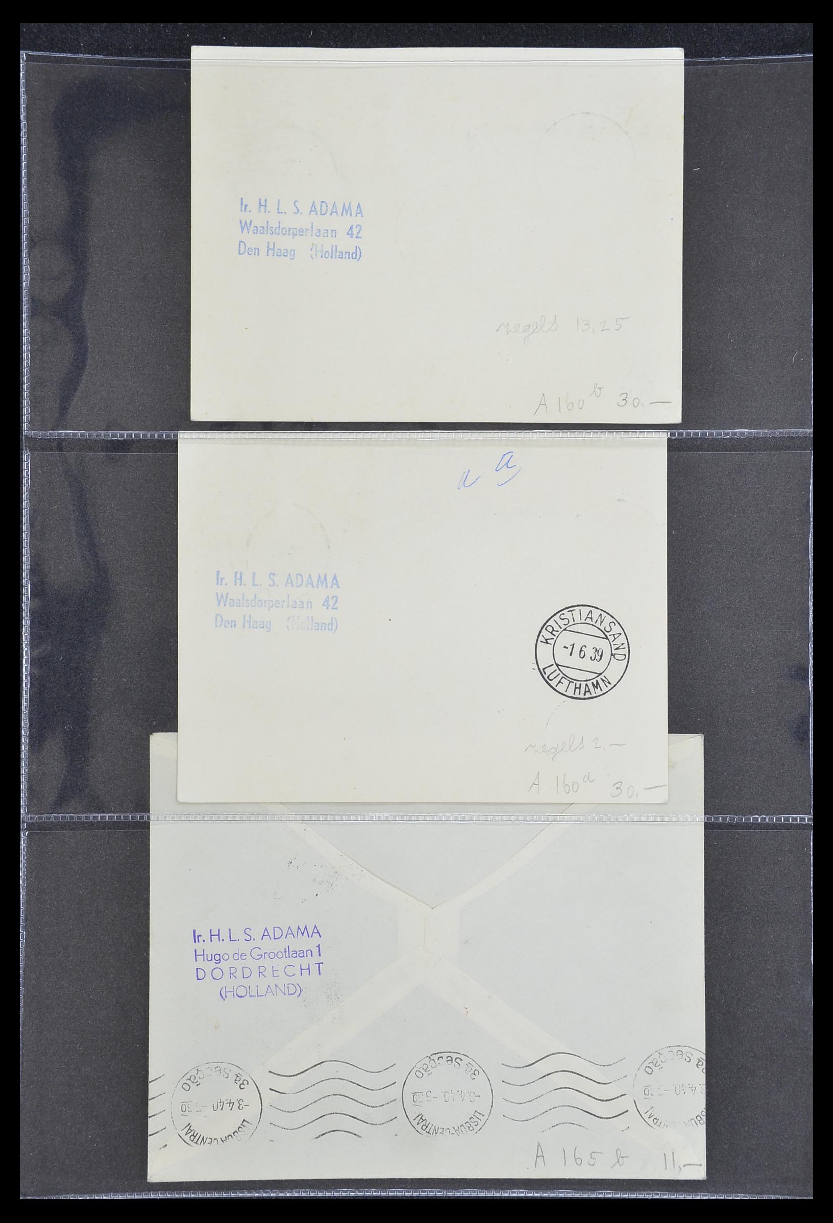 33330 138 - Stamp collection 33330 Netherlands covers 1852-1959.