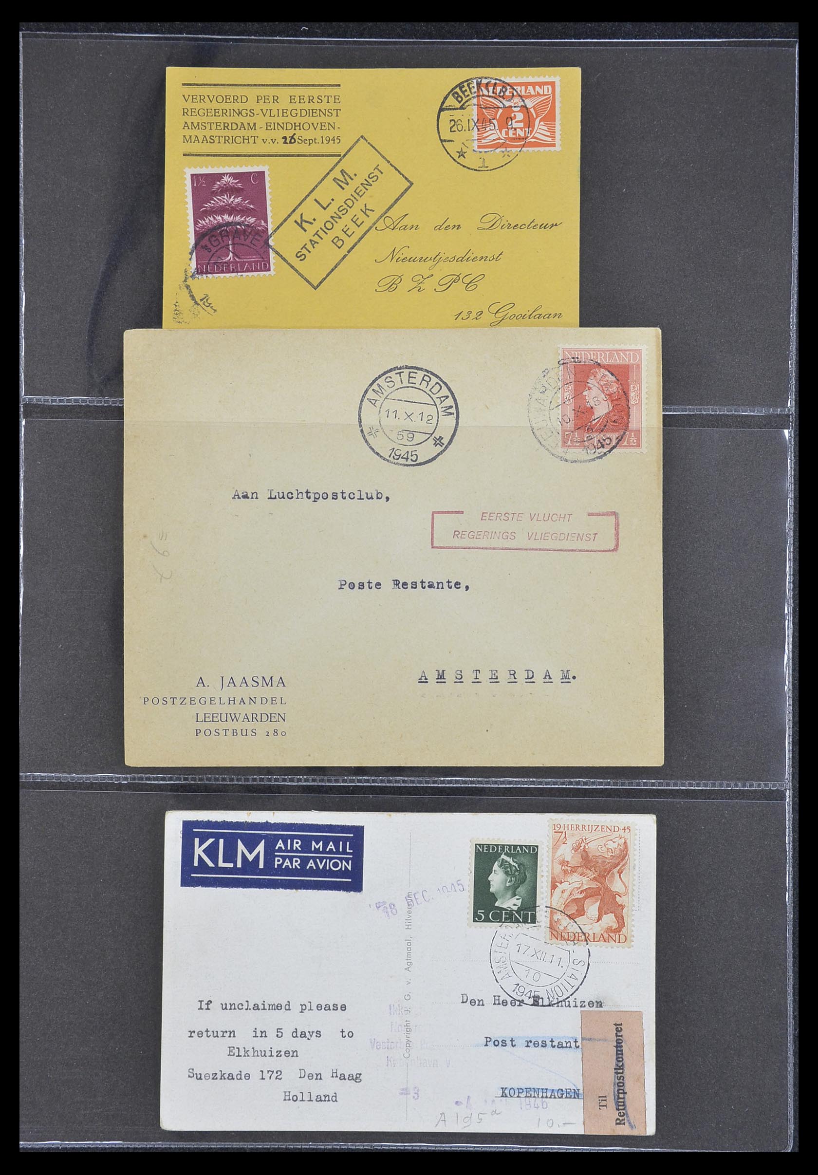 33330 151 - Stamp collection 33330 Netherlands covers 1852-1959.
