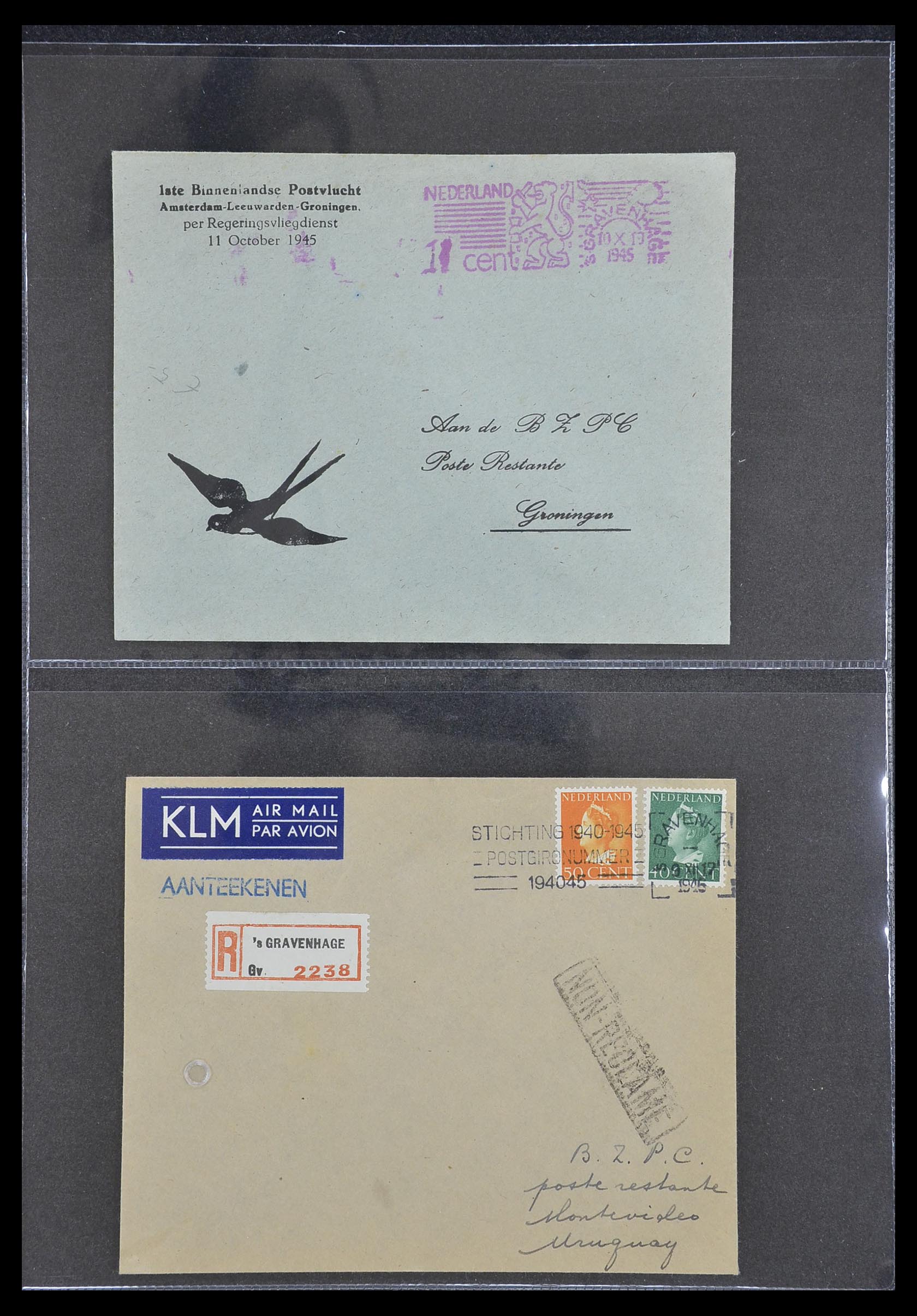 33330 155 - Stamp collection 33330 Netherlands covers 1852-1959.