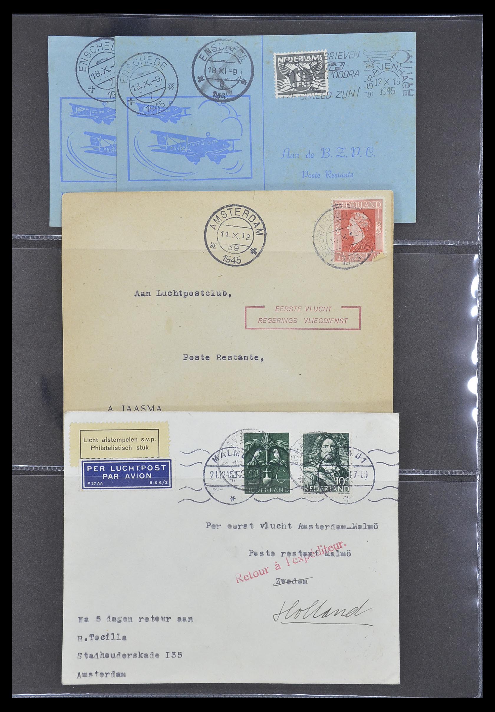33330 159 - Stamp collection 33330 Netherlands covers 1852-1959.
