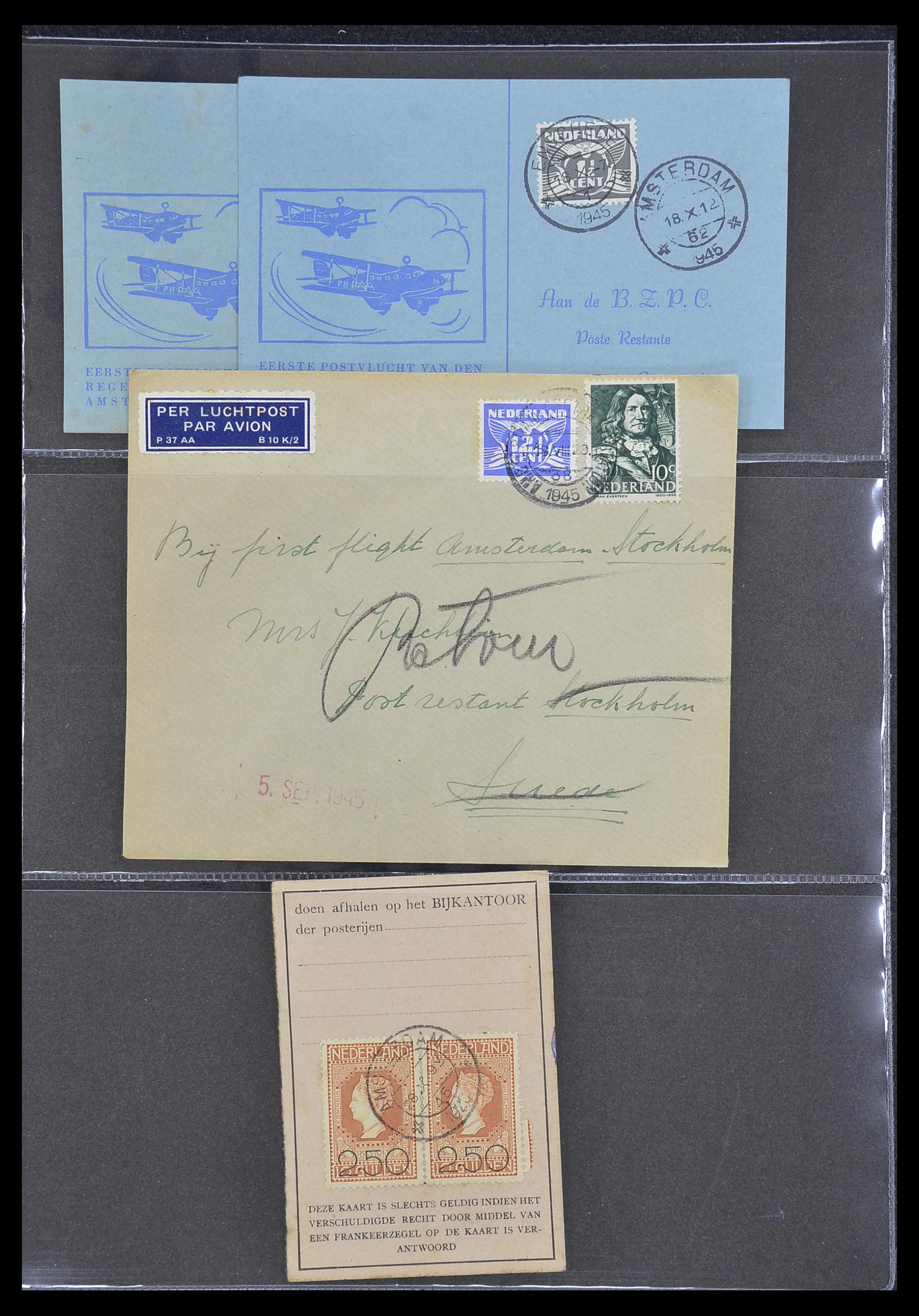 33330 161 - Stamp collection 33330 Netherlands covers 1852-1959.