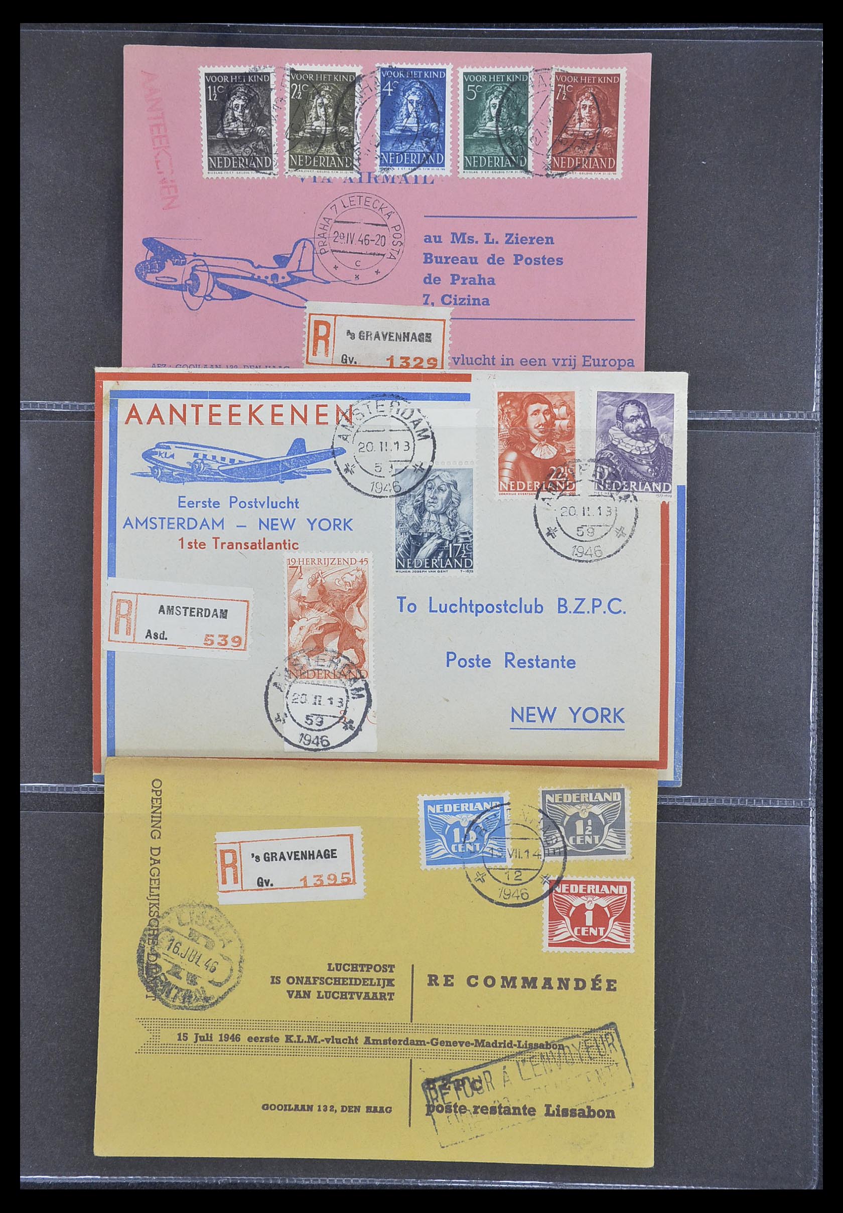 33330 171 - Stamp collection 33330 Netherlands covers 1852-1959.