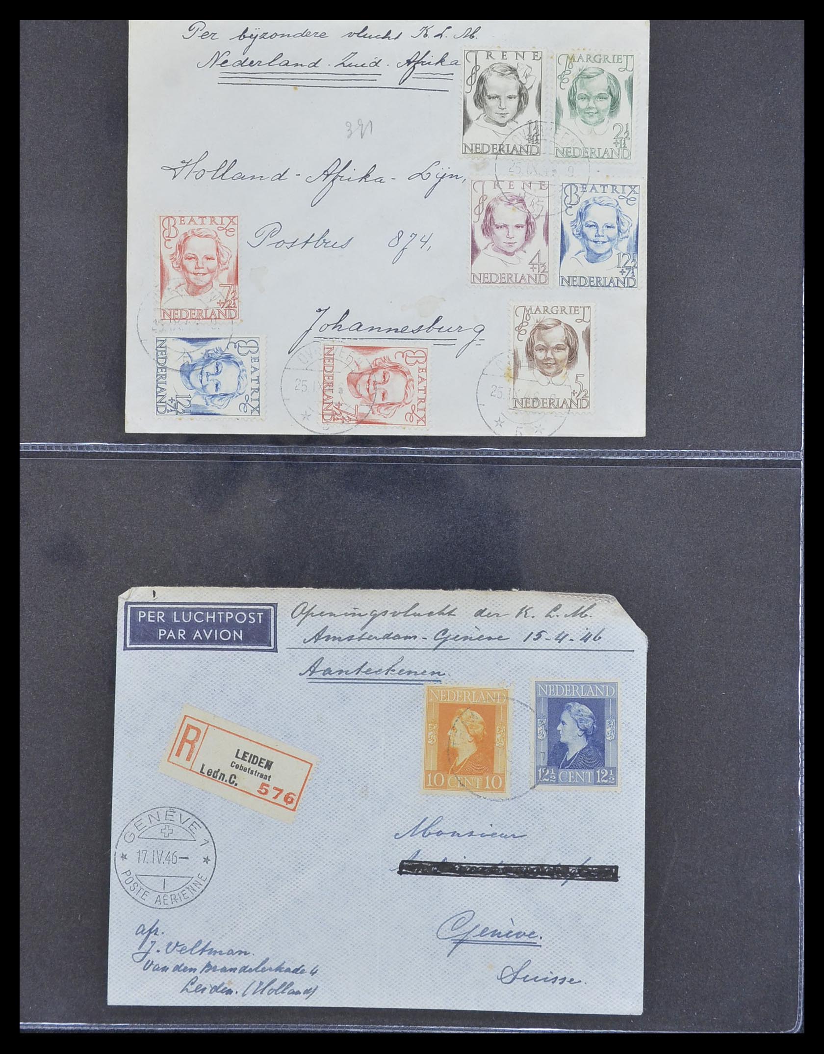 33330 173 - Stamp collection 33330 Netherlands covers 1852-1959.