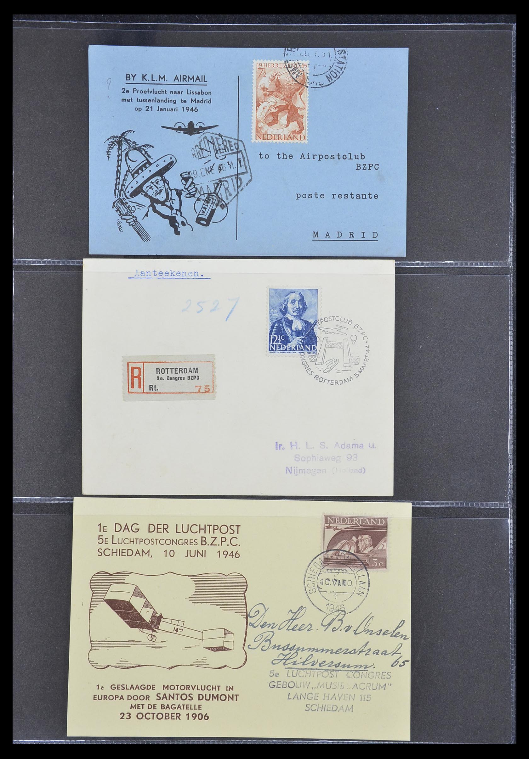 33330 179 - Stamp collection 33330 Netherlands covers 1852-1959.