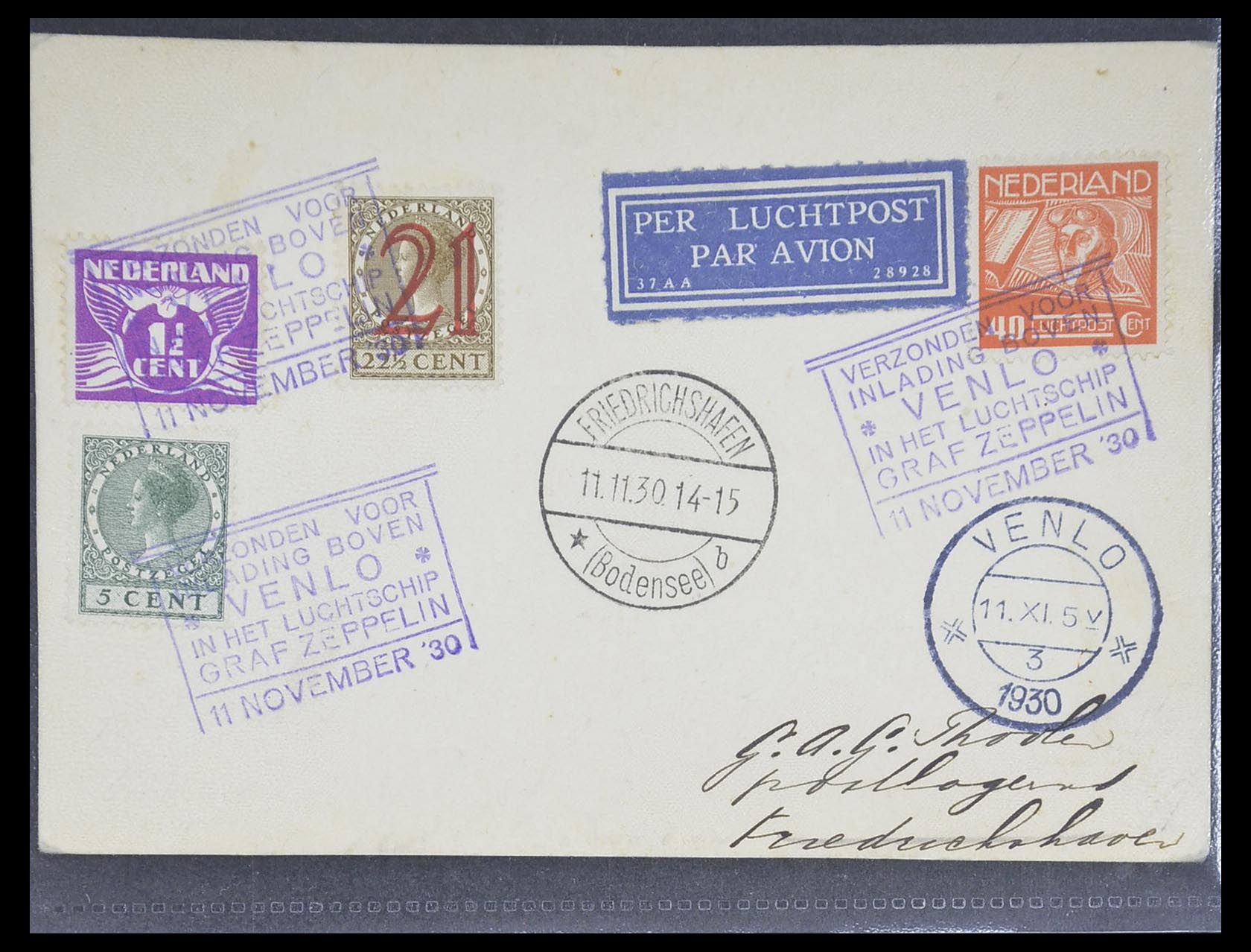 33331 017 - Stamp collection 33331 Zeppelin covers 1929-1931.