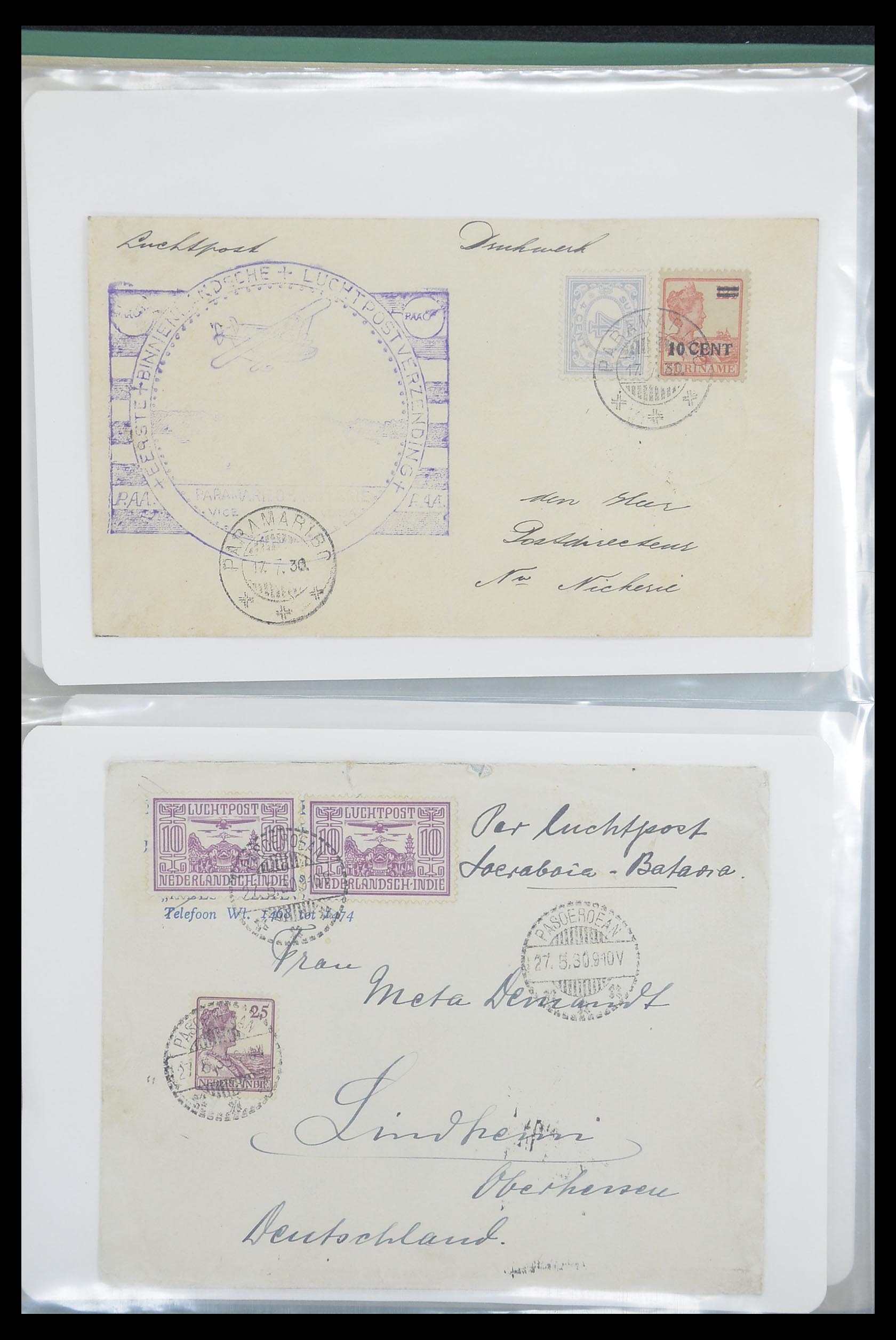 33333 004 - Postzegelverzameling 33333 Overzee brieven 1873-1959.