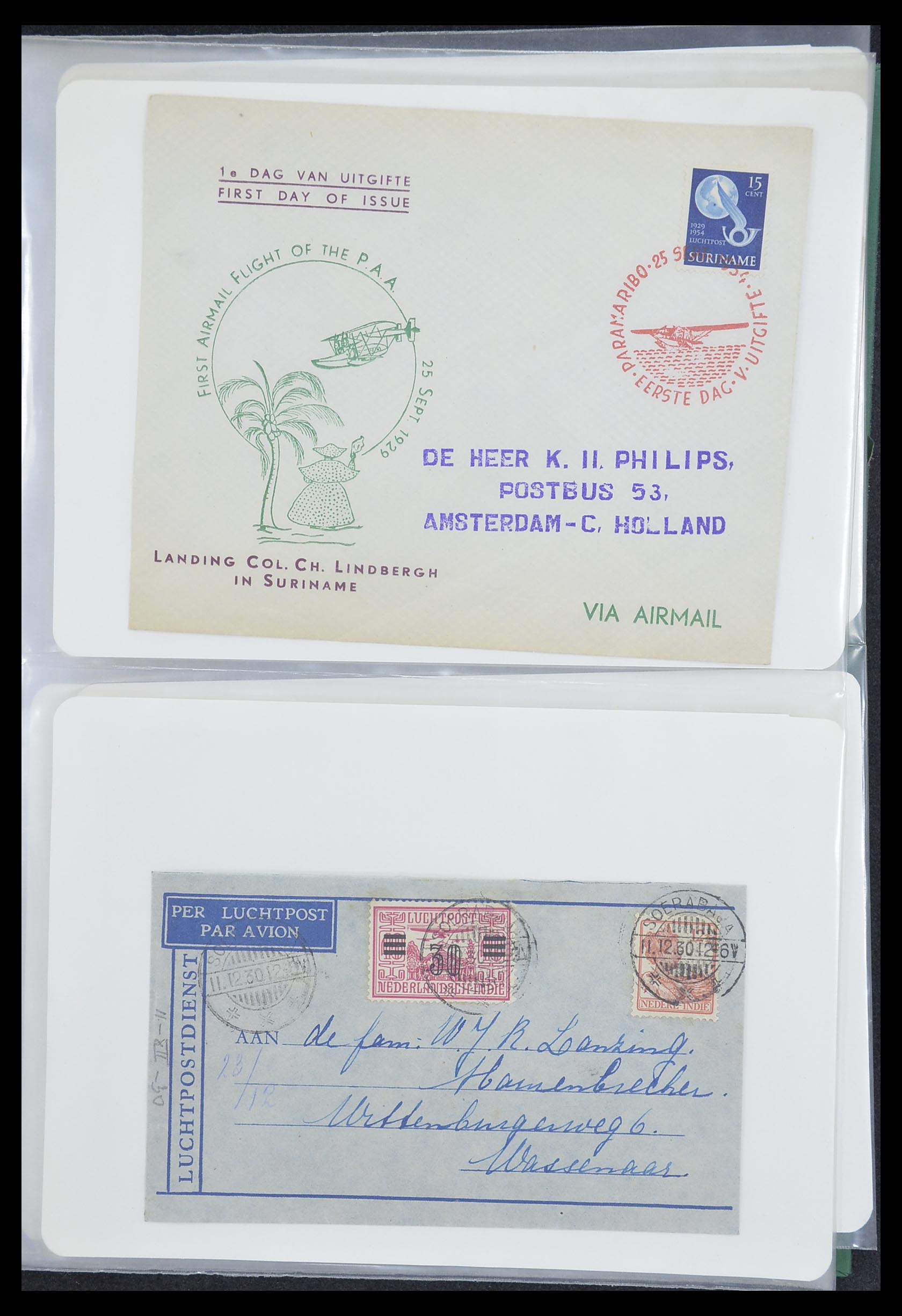 33333 005 - Postzegelverzameling 33333 Overzee brieven 1873-1959.