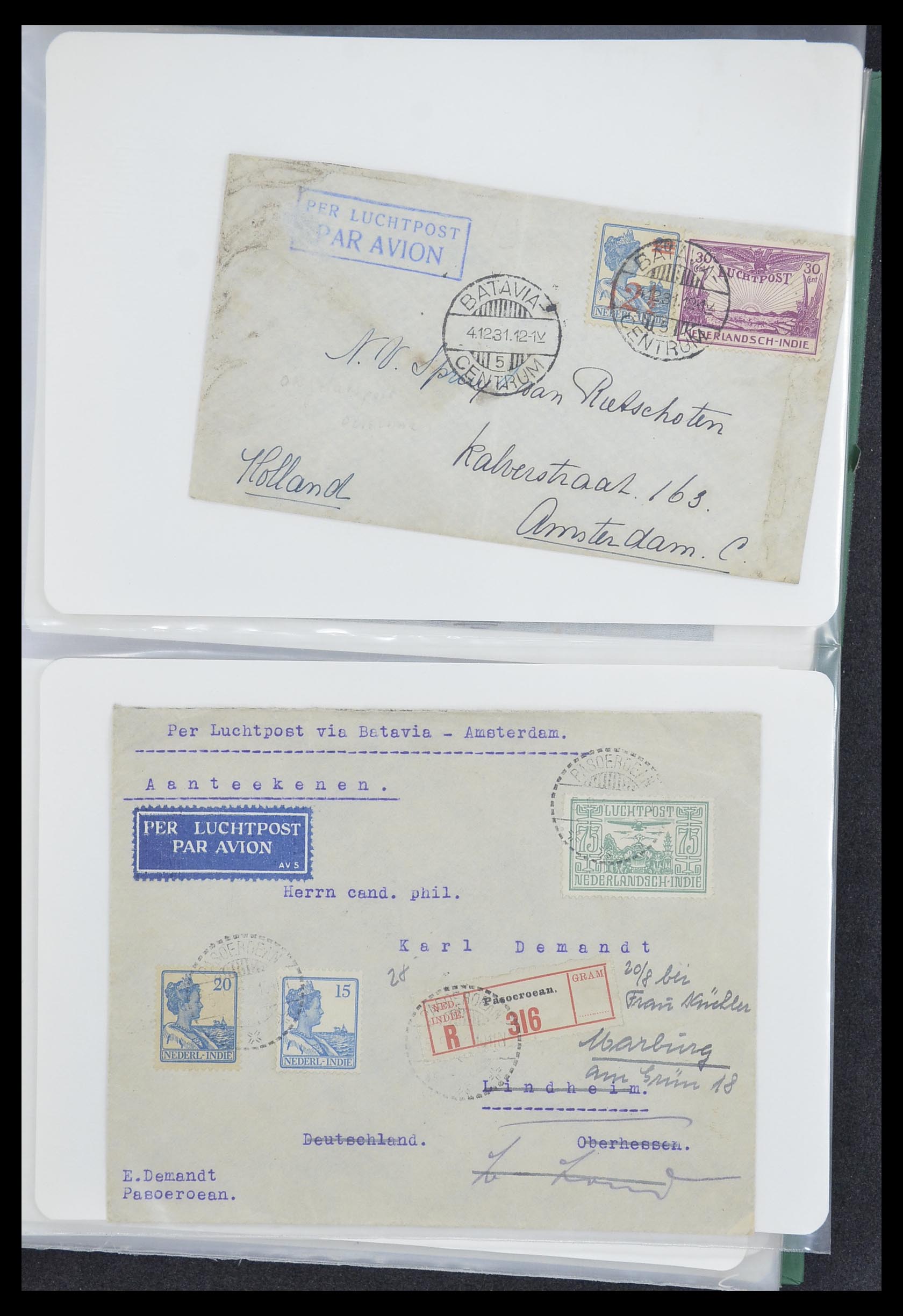 33333 007 - Postzegelverzameling 33333 Overzee brieven 1873-1959.