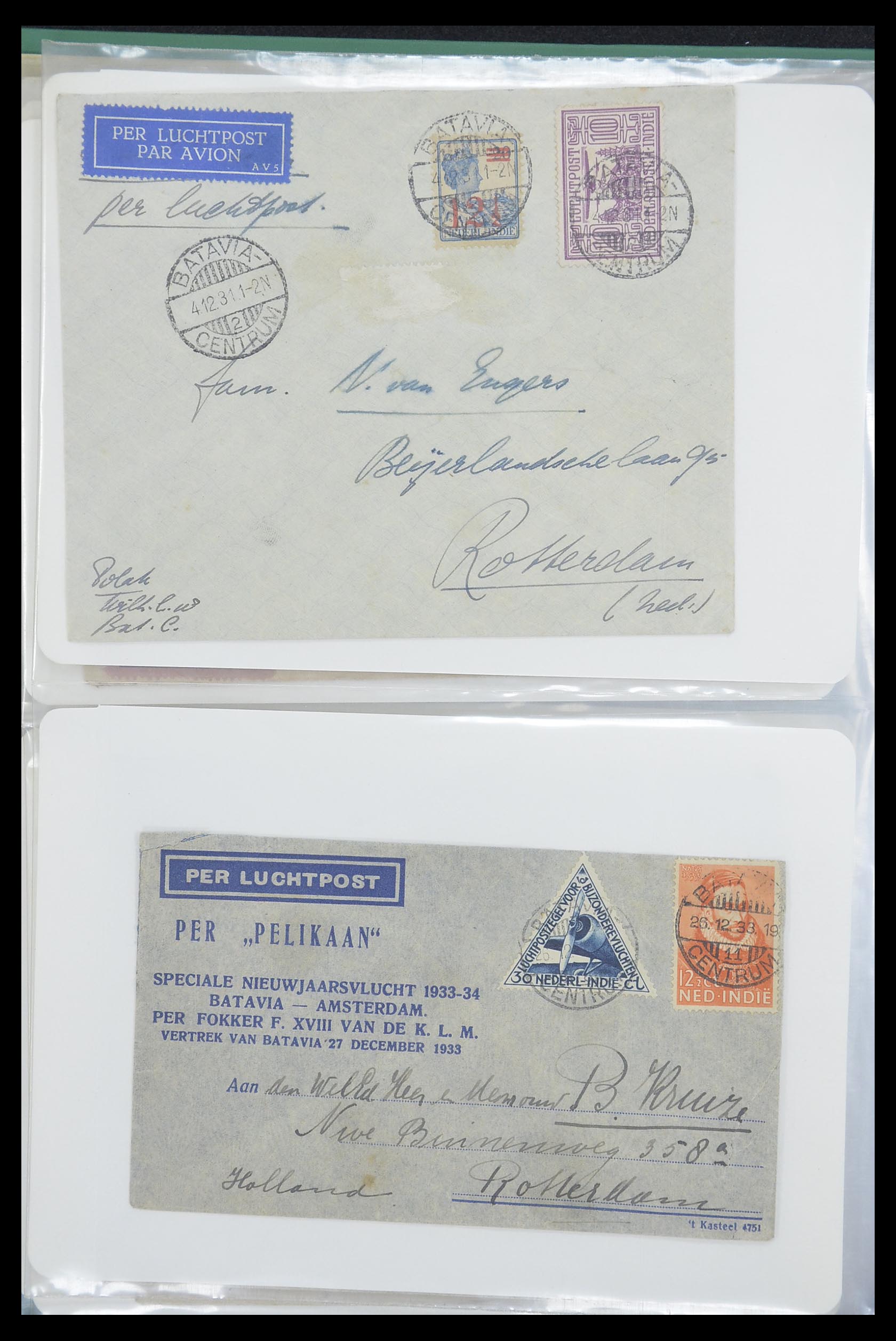 33333 008 - Postzegelverzameling 33333 Overzee brieven 1873-1959.
