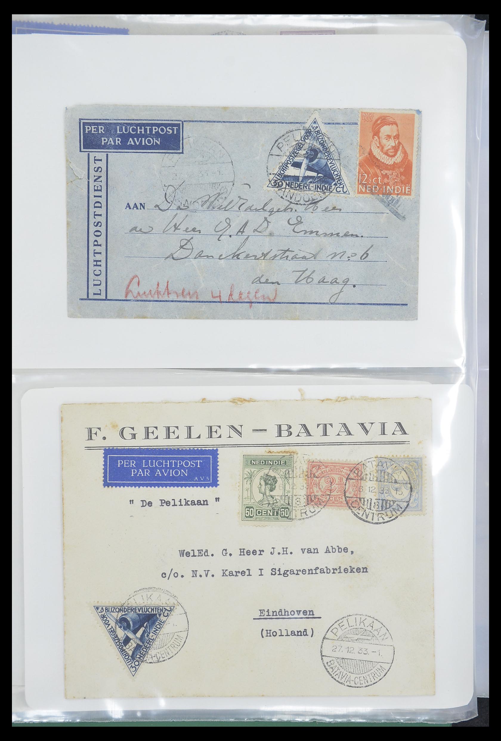 33333 010 - Postzegelverzameling 33333 Overzee brieven 1873-1959.