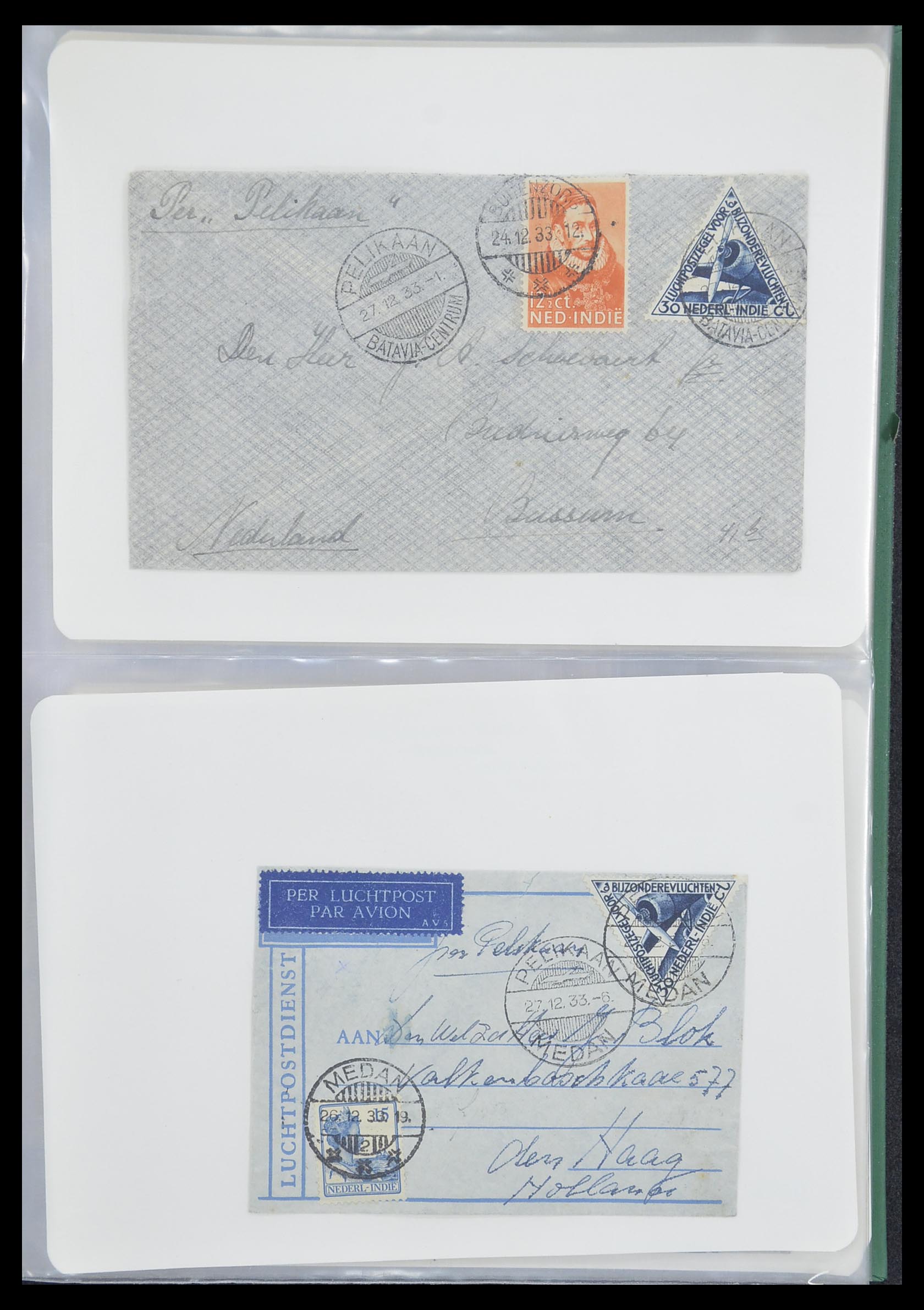 33333 011 - Postzegelverzameling 33333 Overzee brieven 1873-1959.