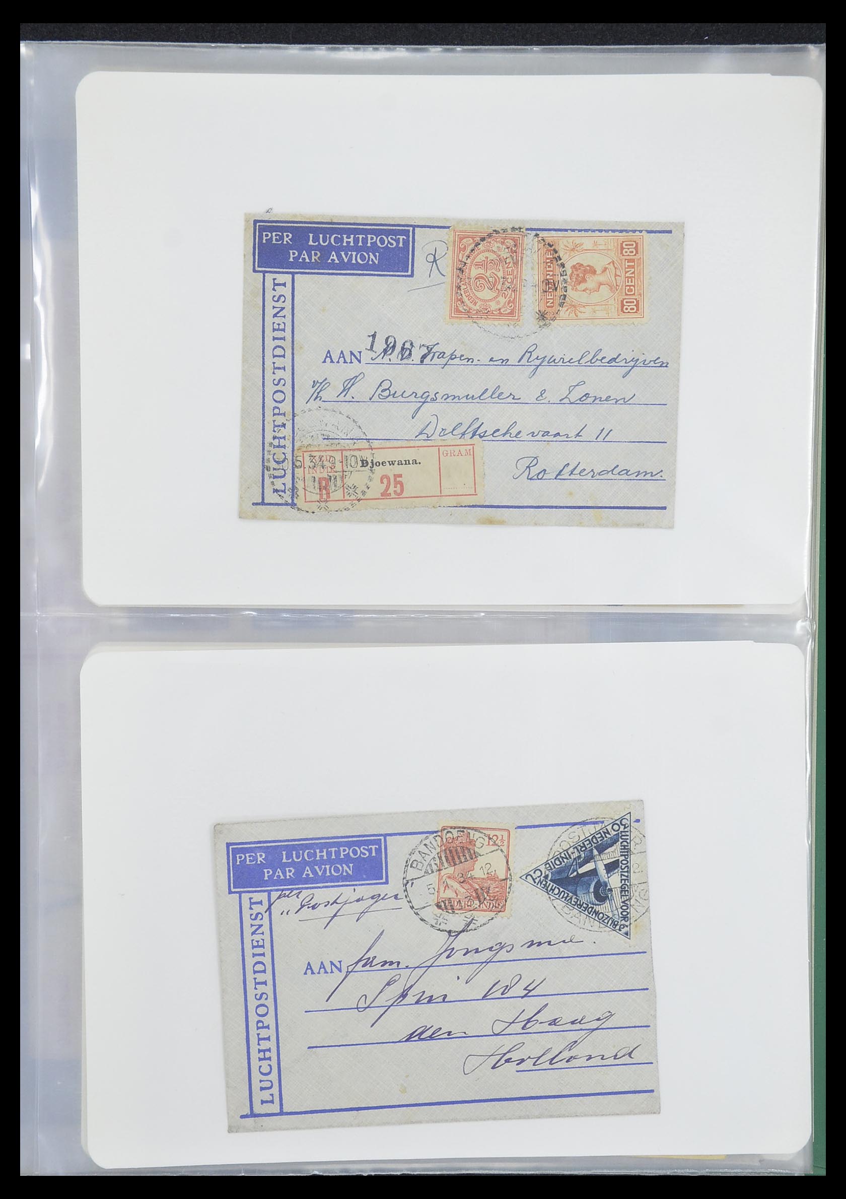 33333 015 - Postzegelverzameling 33333 Overzee brieven 1873-1959.