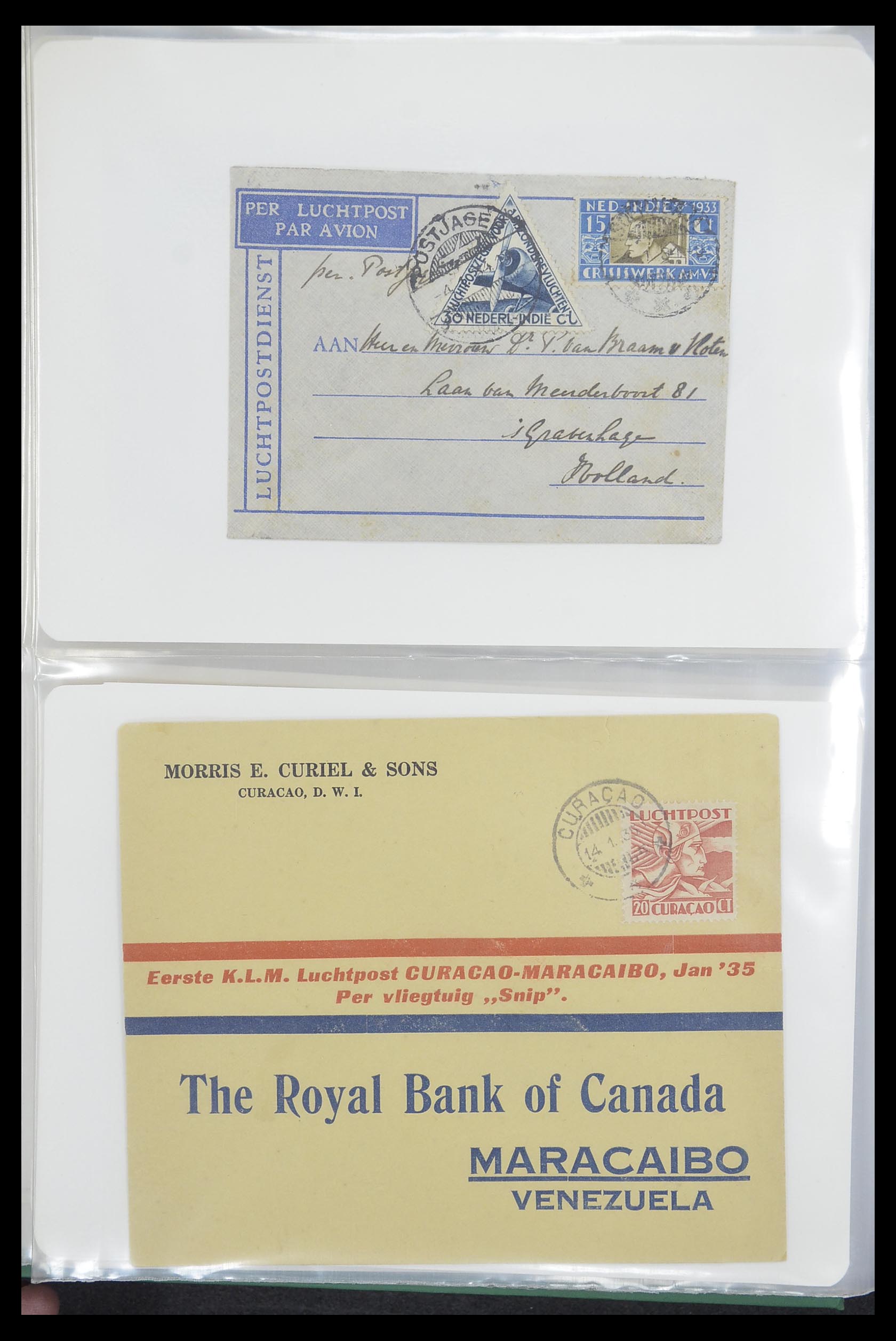 33333 016 - Postzegelverzameling 33333 Overzee brieven 1873-1959.