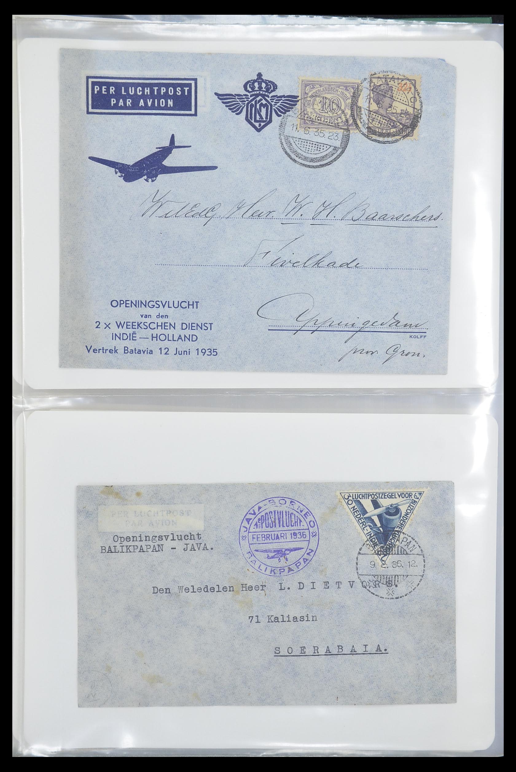 33333 018 - Postzegelverzameling 33333 Overzee brieven 1873-1959.