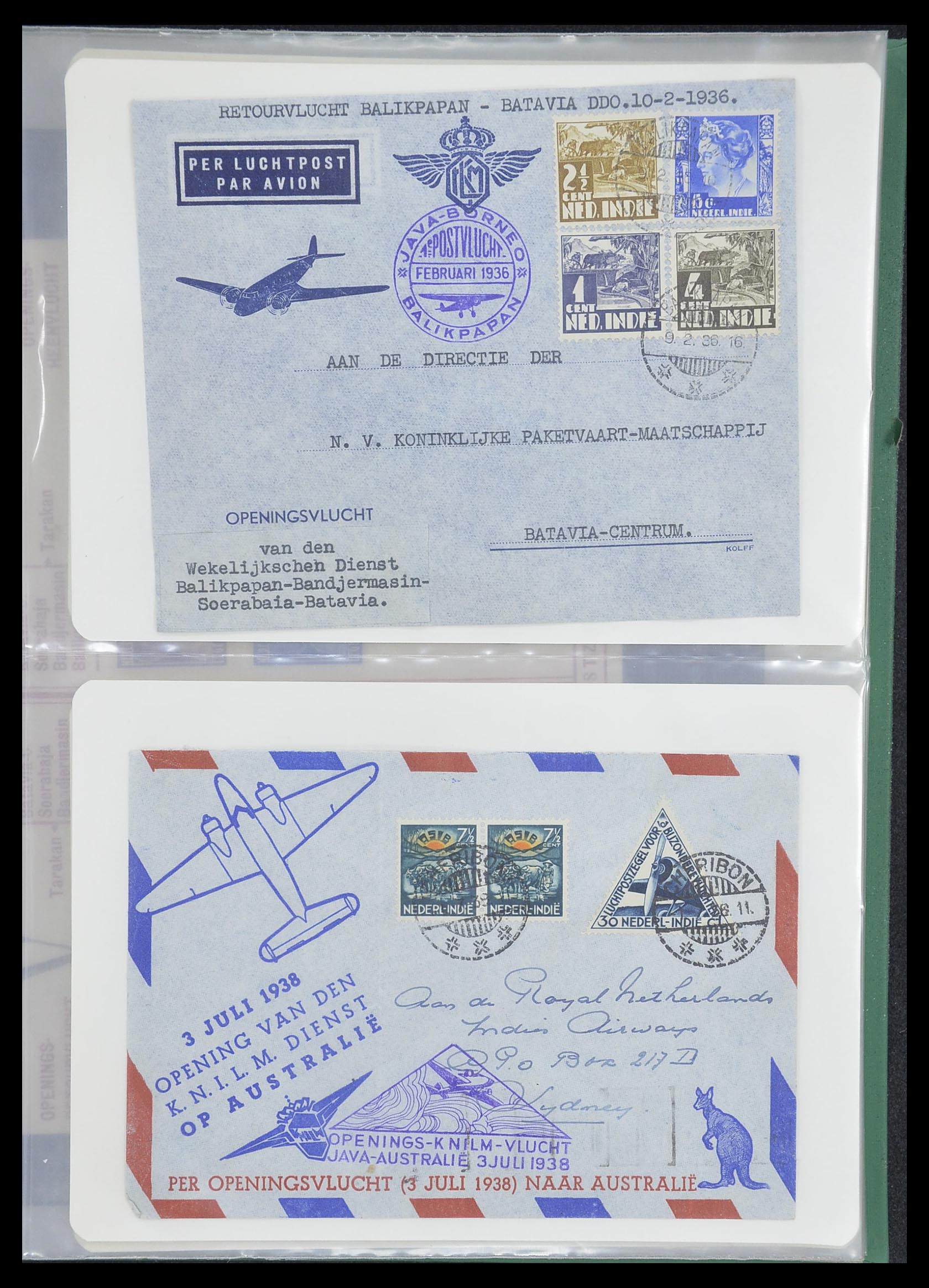 33333 019 - Postzegelverzameling 33333 Overzee brieven 1873-1959.