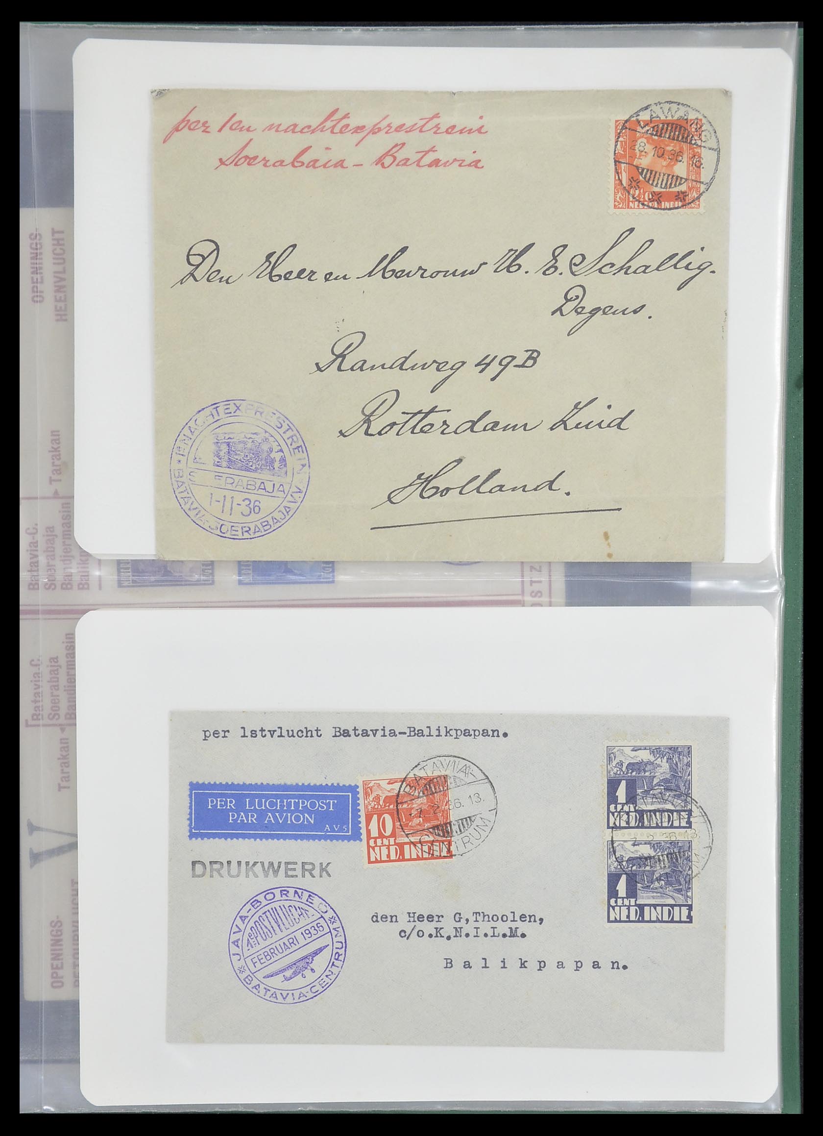 33333 021 - Postzegelverzameling 33333 Overzee brieven 1873-1959.