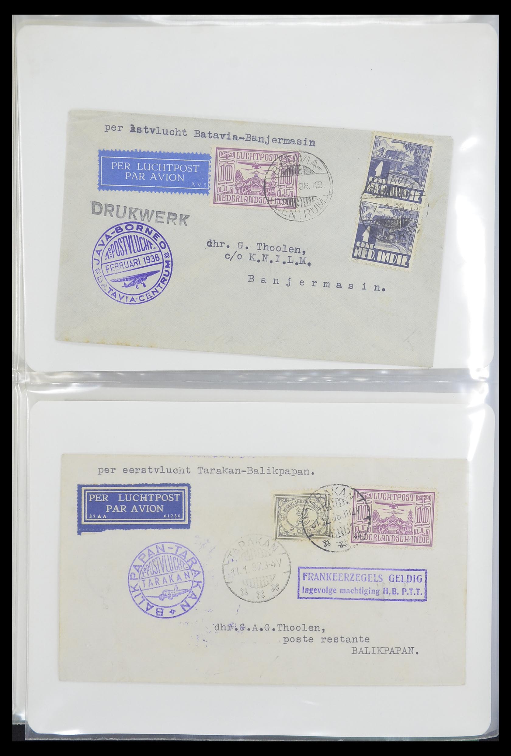 33333 022 - Postzegelverzameling 33333 Overzee brieven 1873-1959.