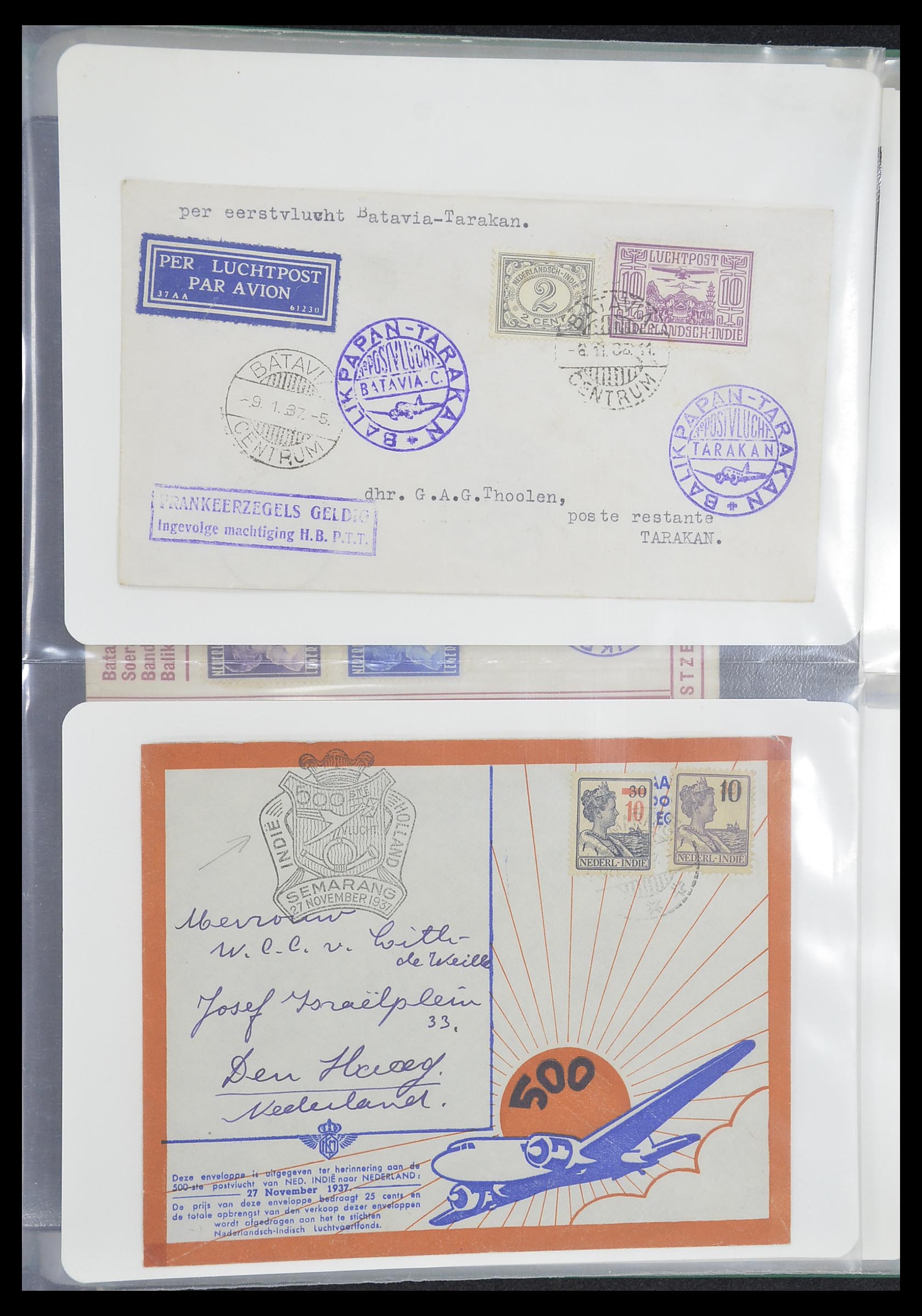 33333 023 - Postzegelverzameling 33333 Overzee brieven 1873-1959.