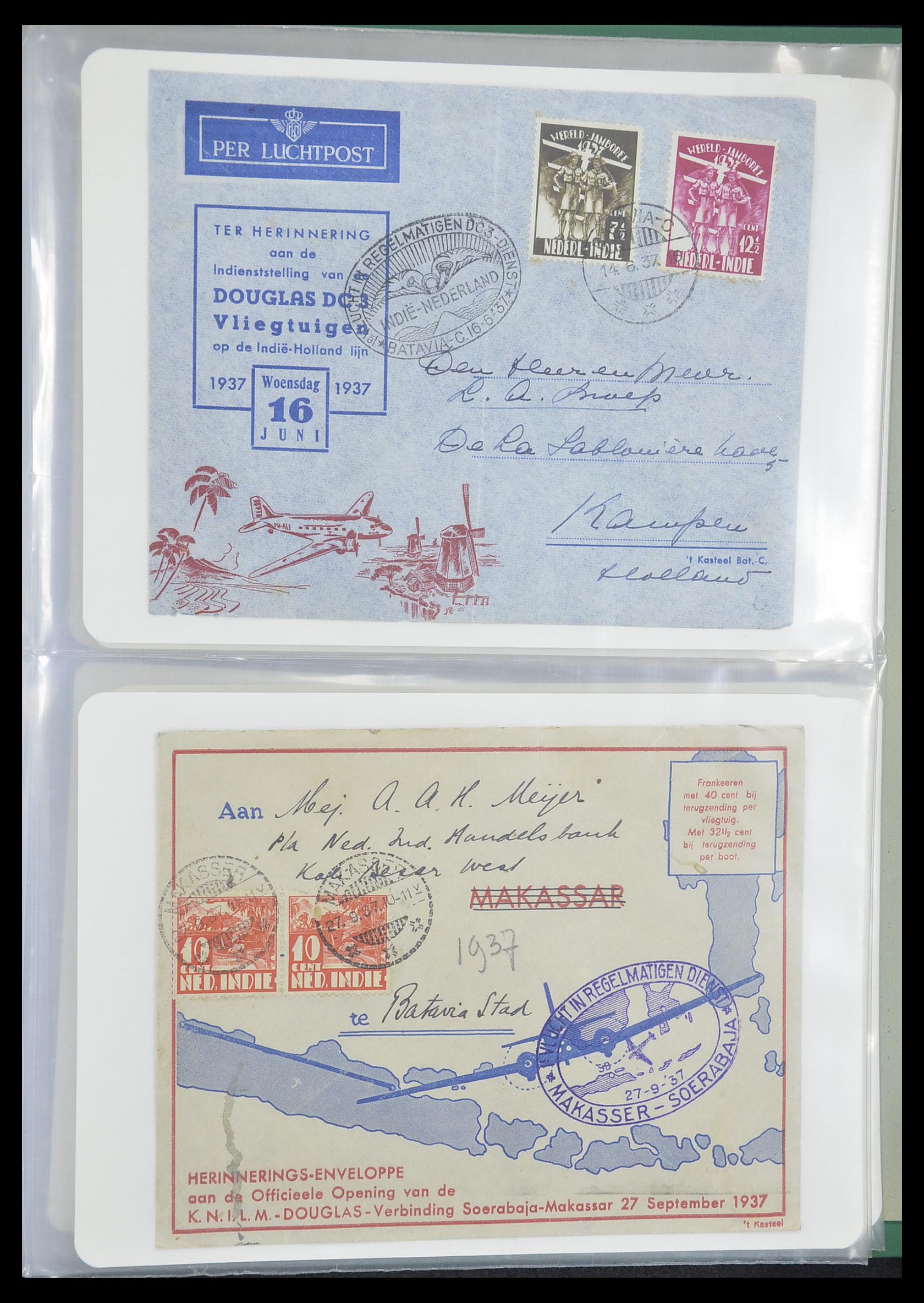 33333 026 - Postzegelverzameling 33333 Overzee brieven 1873-1959.