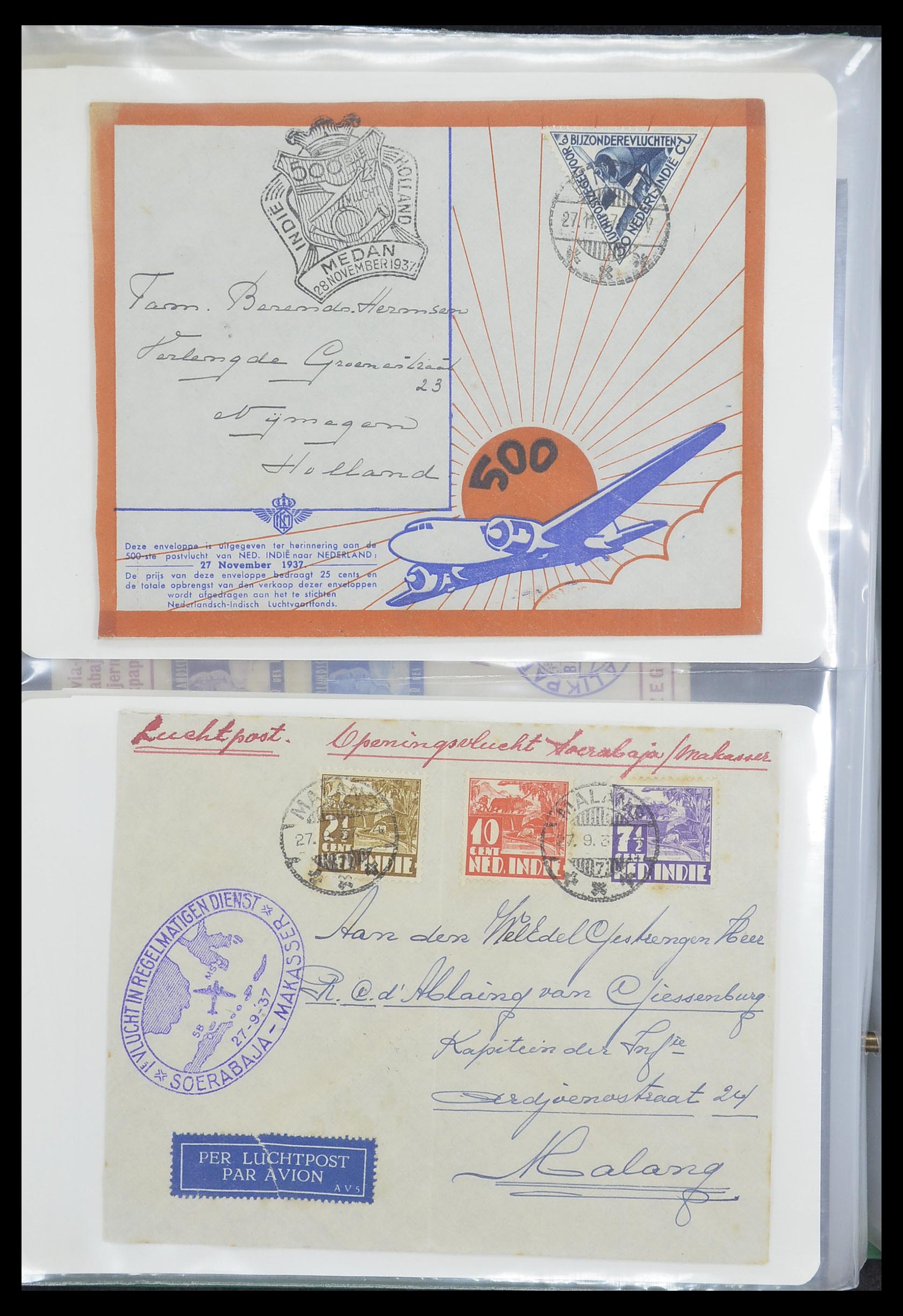 33333 029 - Postzegelverzameling 33333 Overzee brieven 1873-1959.