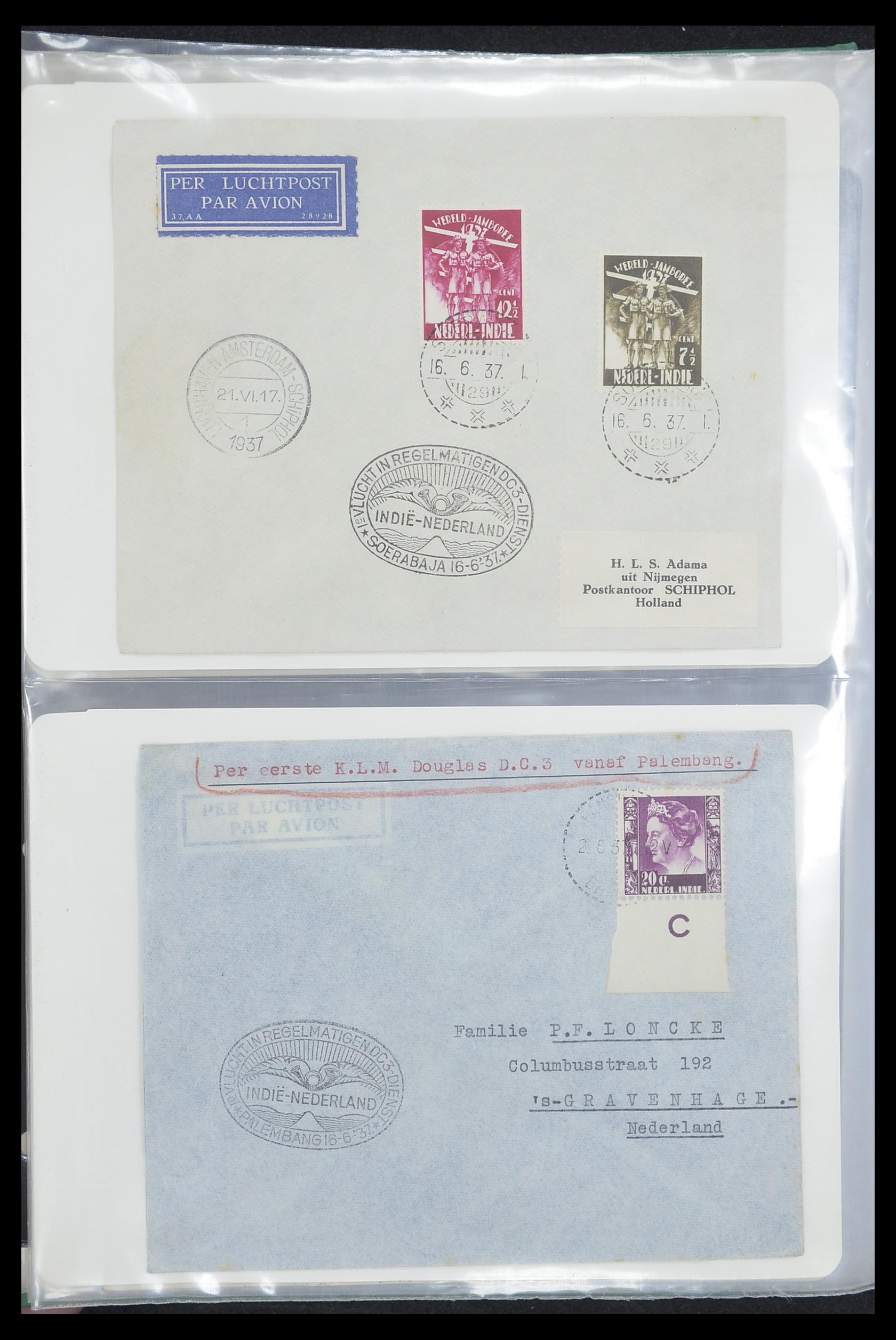 33333 031 - Postzegelverzameling 33333 Overzee brieven 1873-1959.