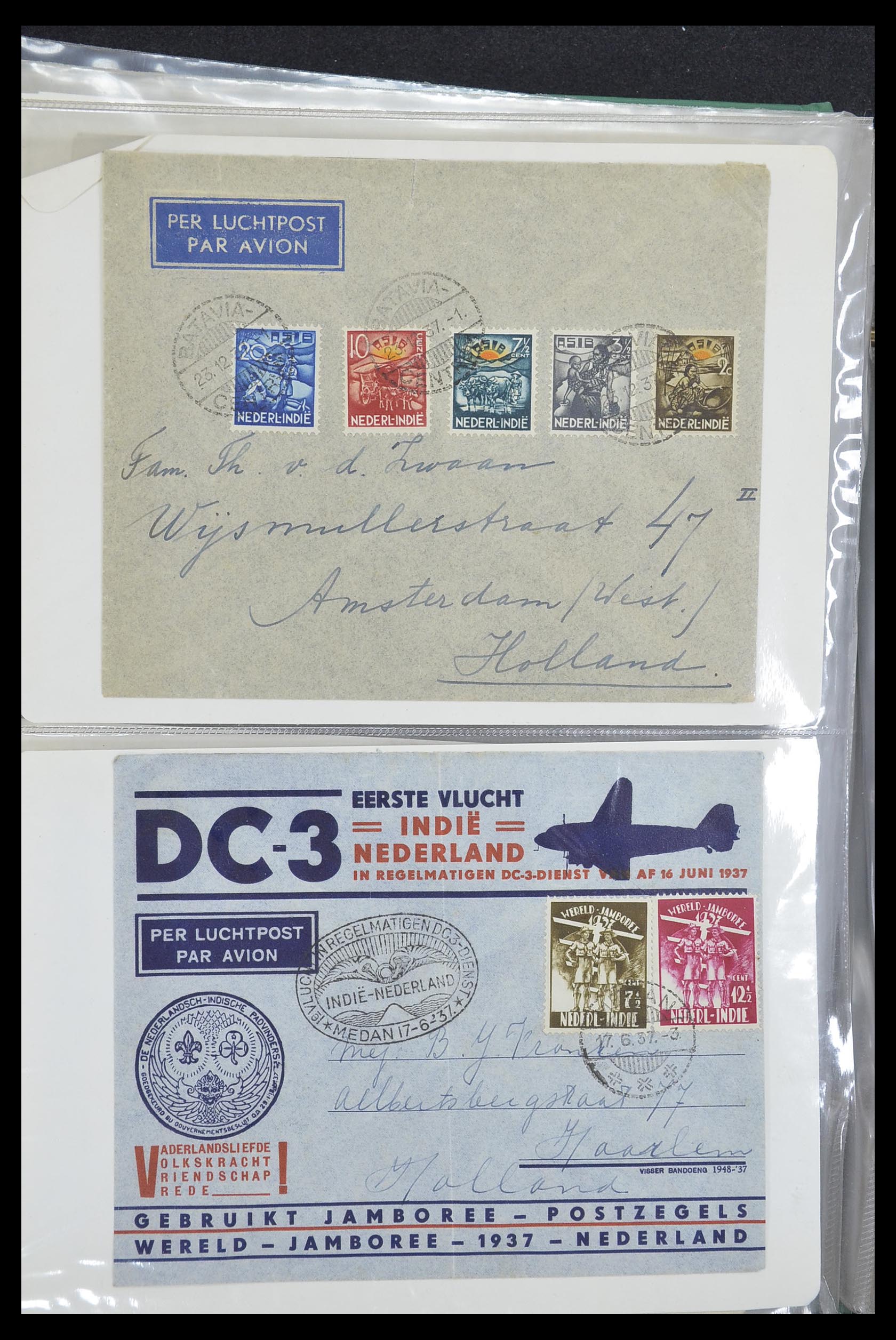33333 033 - Postzegelverzameling 33333 Overzee brieven 1873-1959.