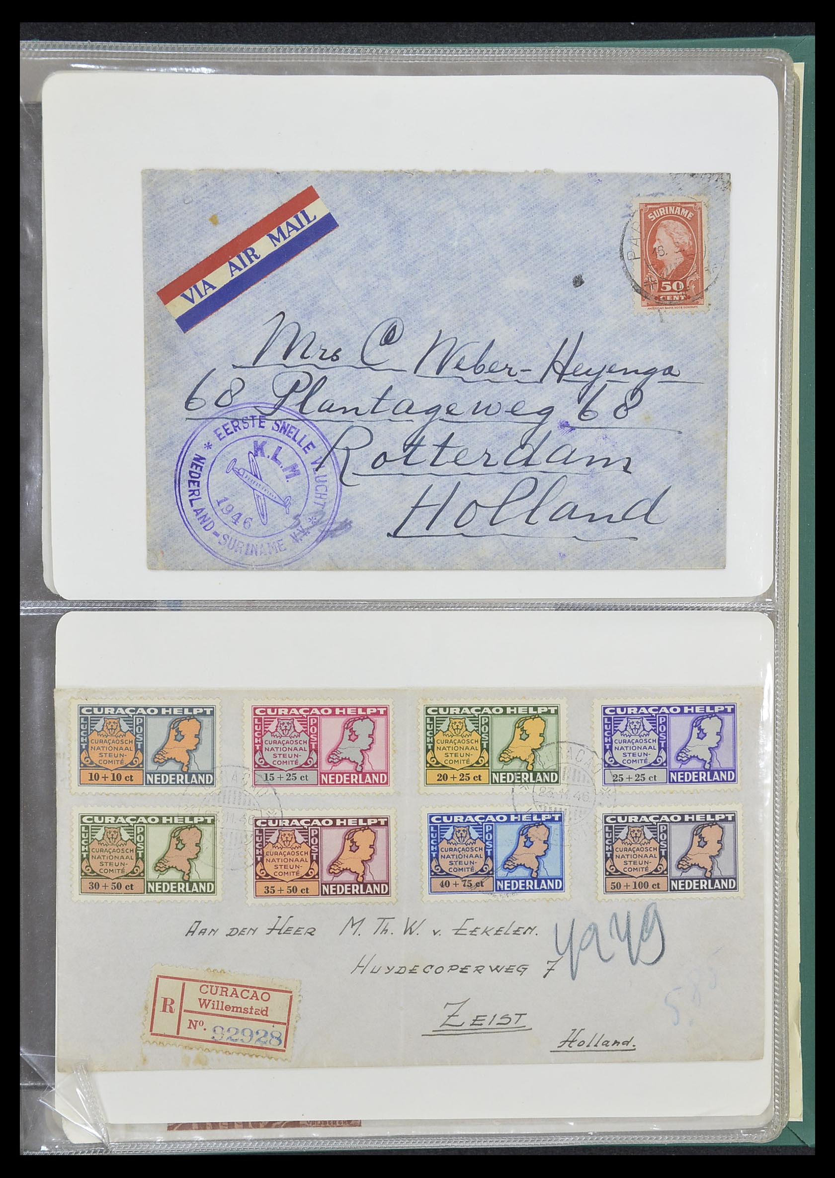 33333 044 - Postzegelverzameling 33333 Overzee brieven 1873-1959.